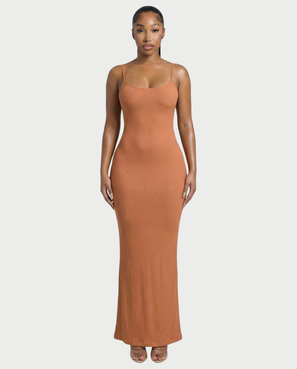 Ribbed Spaghetti Strap Maxi Dress