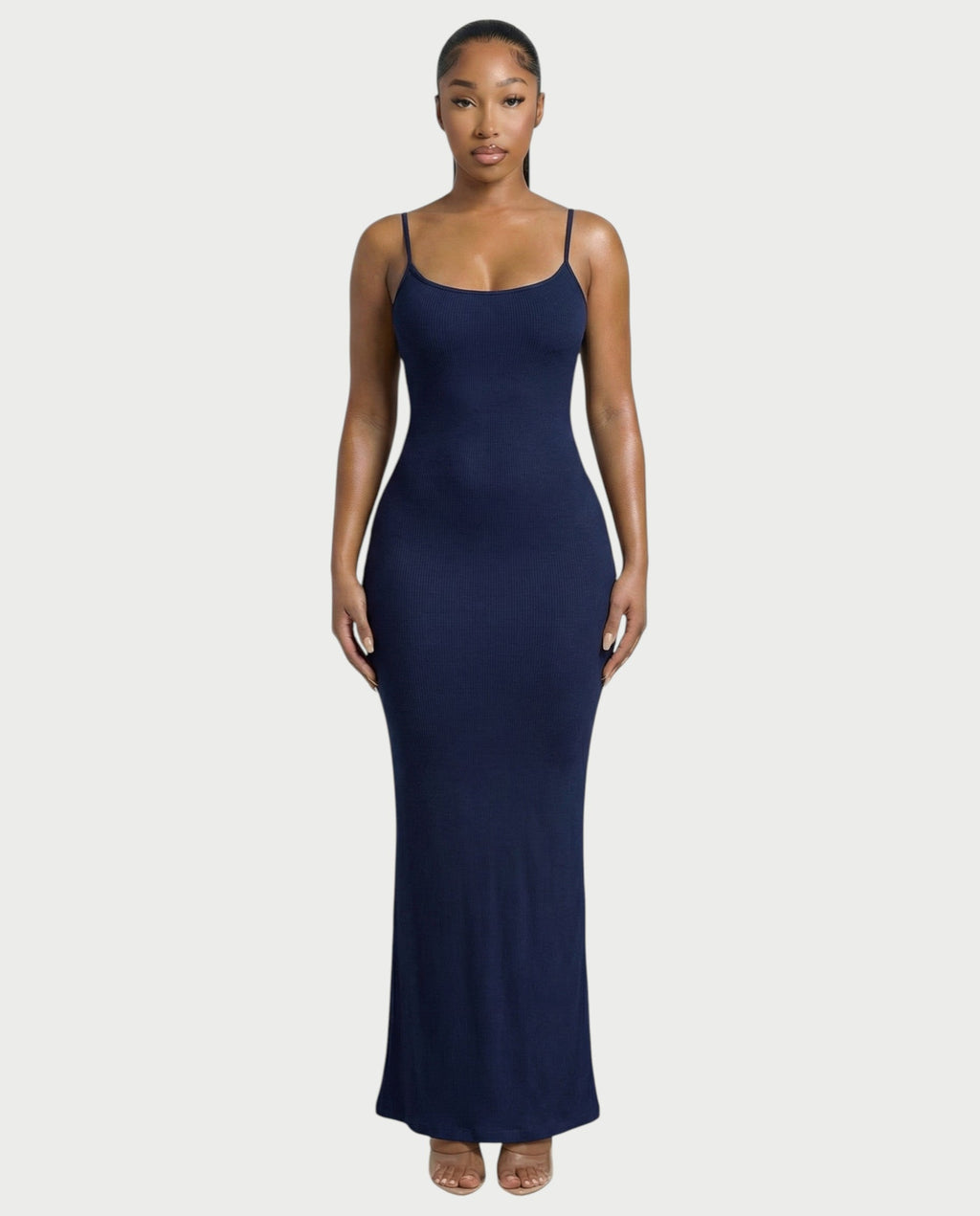 Ribbed Spaghetti Strap Maxi Dress