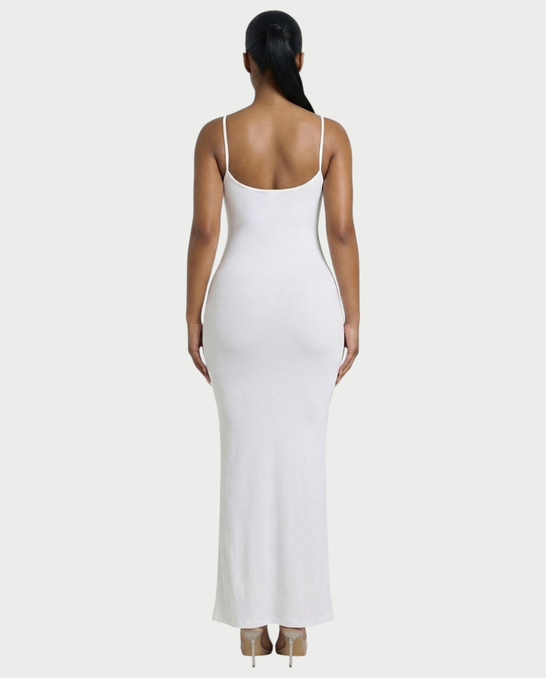 Ribbed Spaghetti Strap Maxi Dress