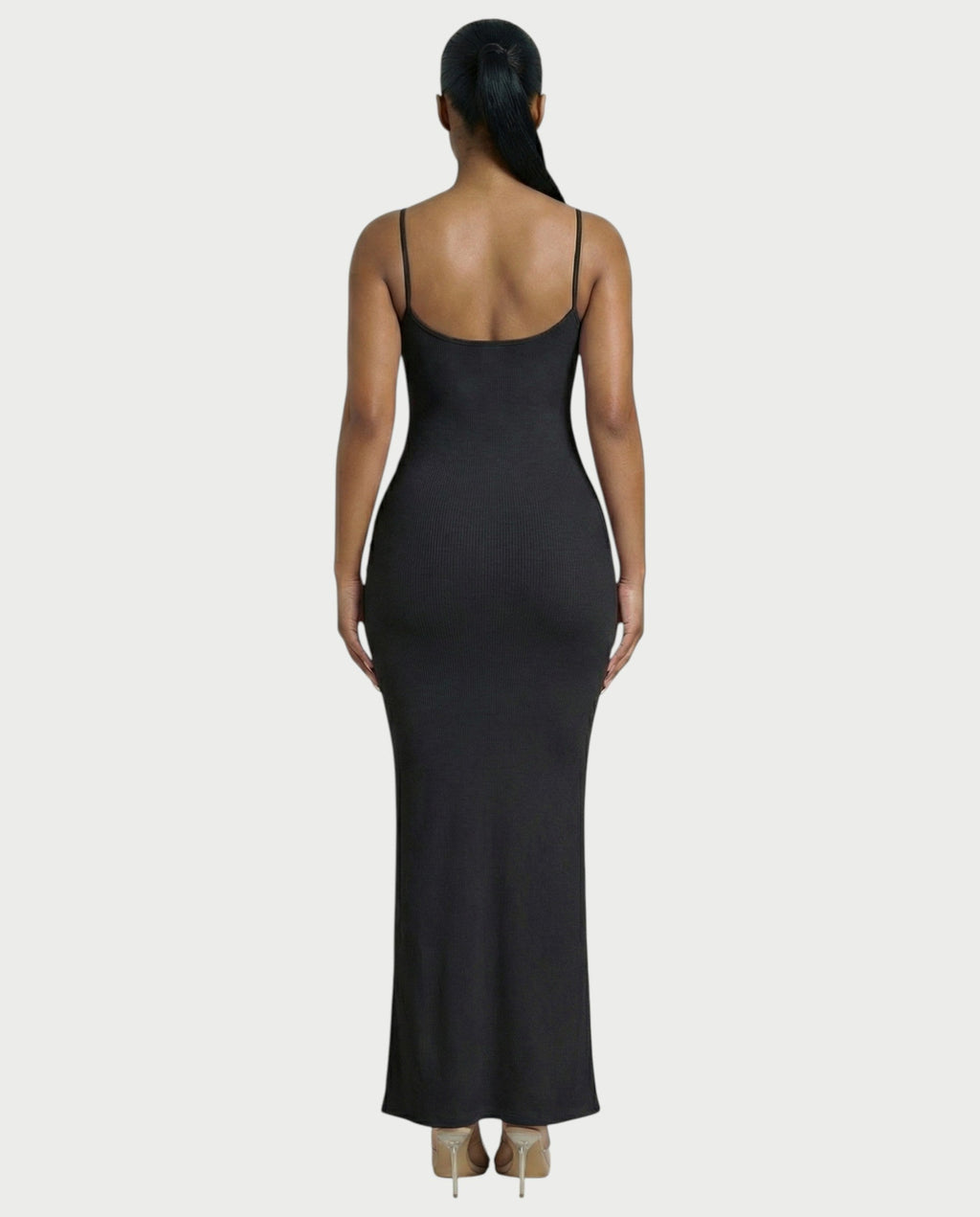 Ribbed Spaghetti Strap Maxi Dress