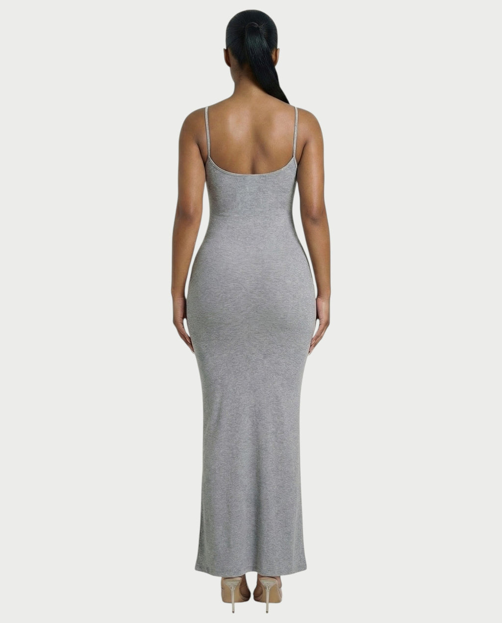 Ribbed Spaghetti Strap Maxi Dress