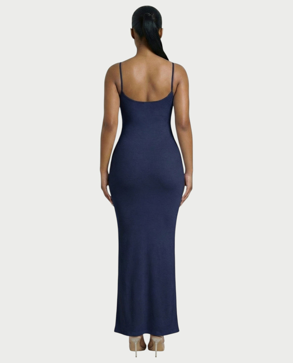 Ribbed Spaghetti Strap Maxi Dress