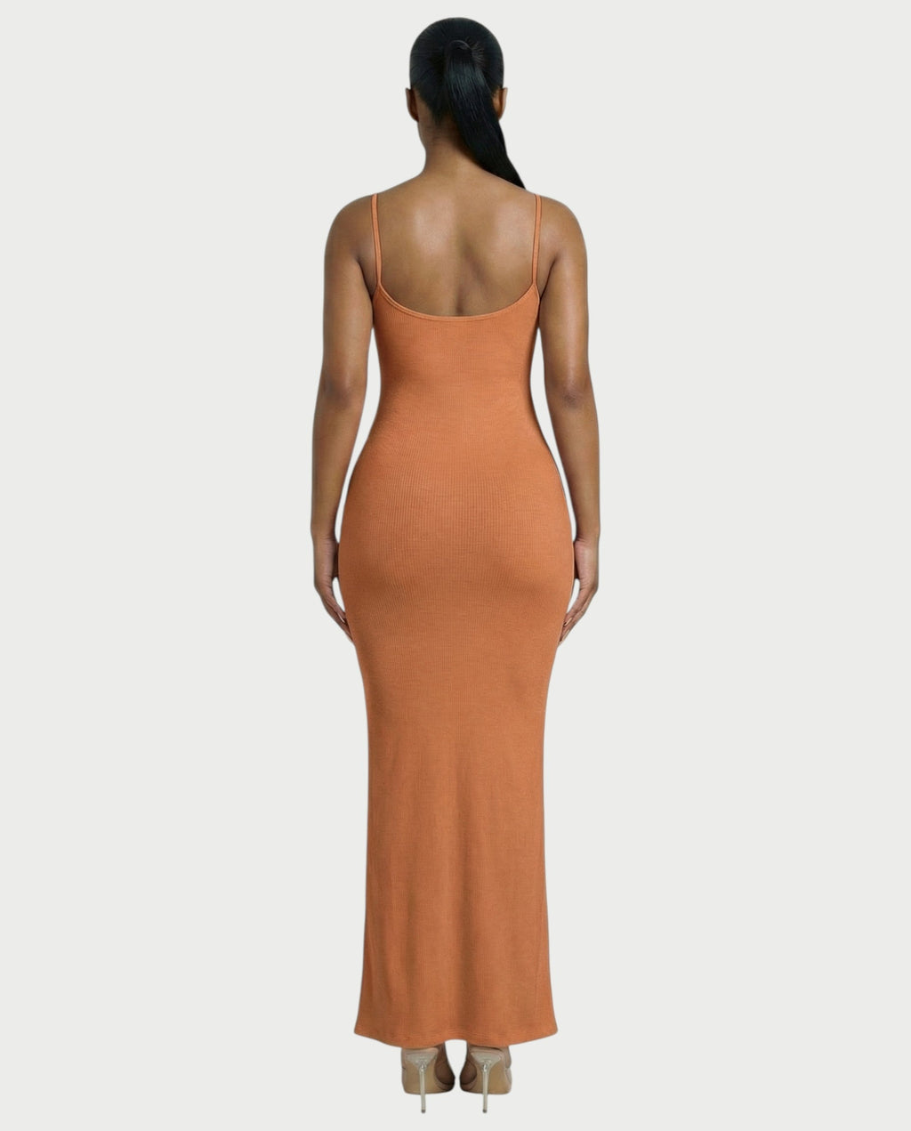 Ribbed Spaghetti Strap Maxi Dress