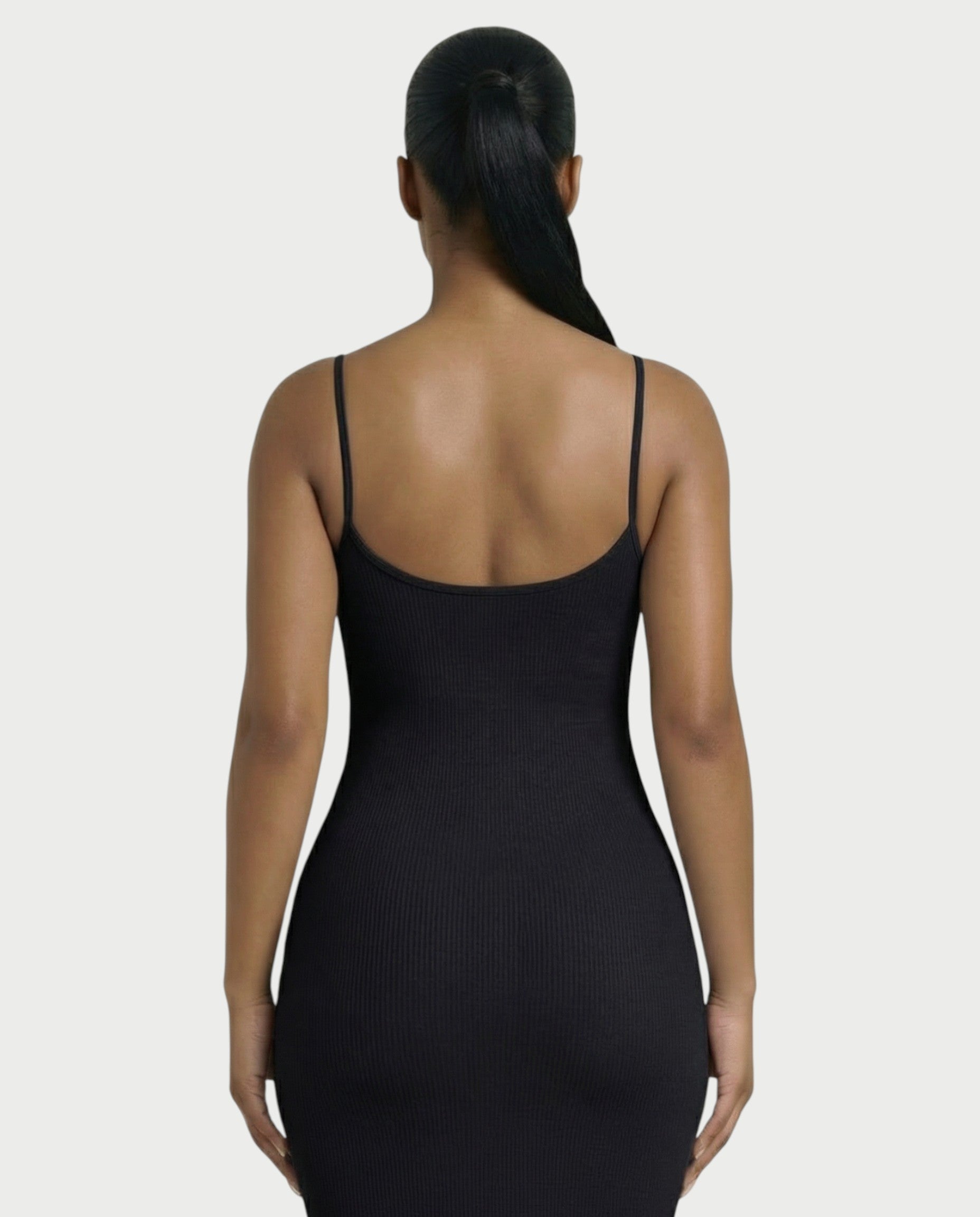 Ribbed Spaghetti Strap Maxi Dress