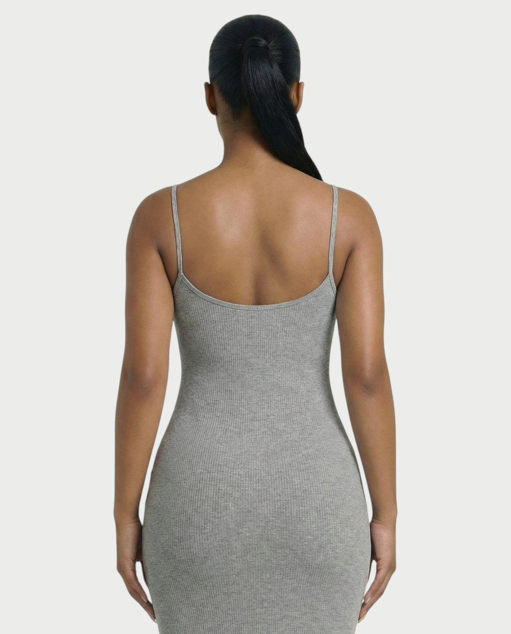 Ribbed Spaghetti Strap Maxi Dress