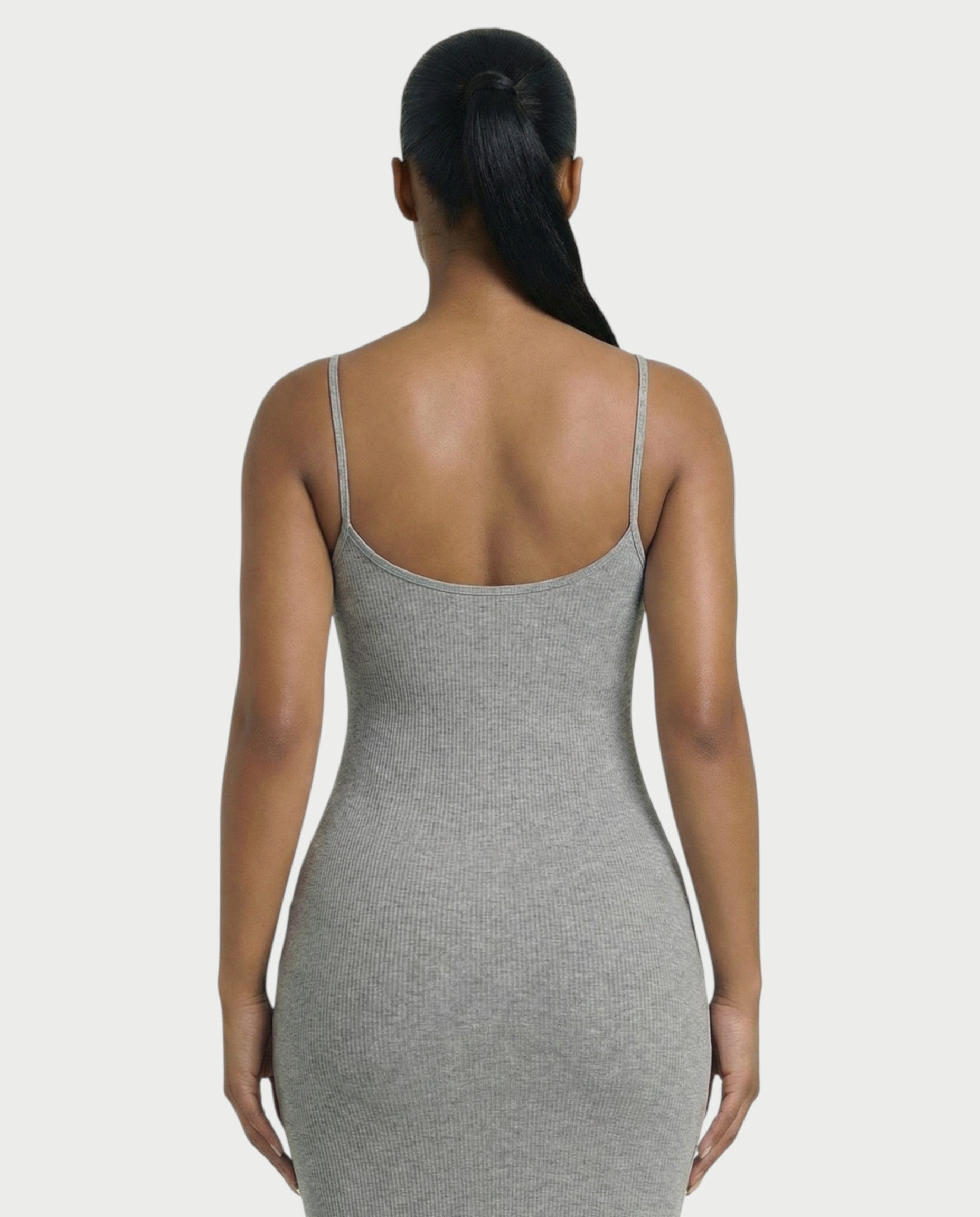 Ribbed Spaghetti Strap Maxi Dress