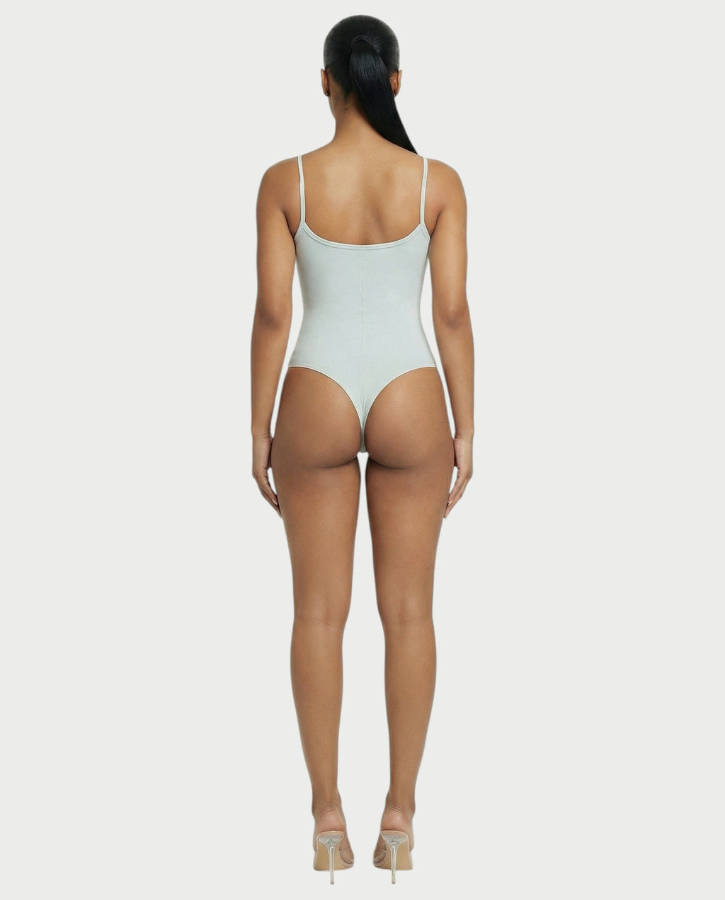 Scoop Neck Thong Bodysuit