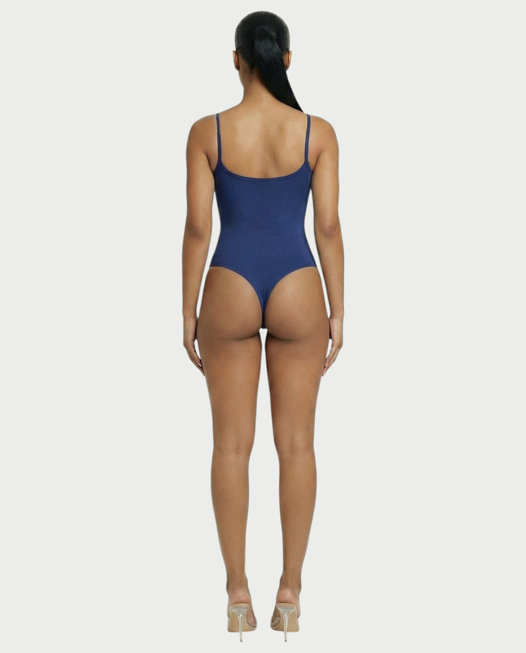 Scoop Neck Thong Bodysuit