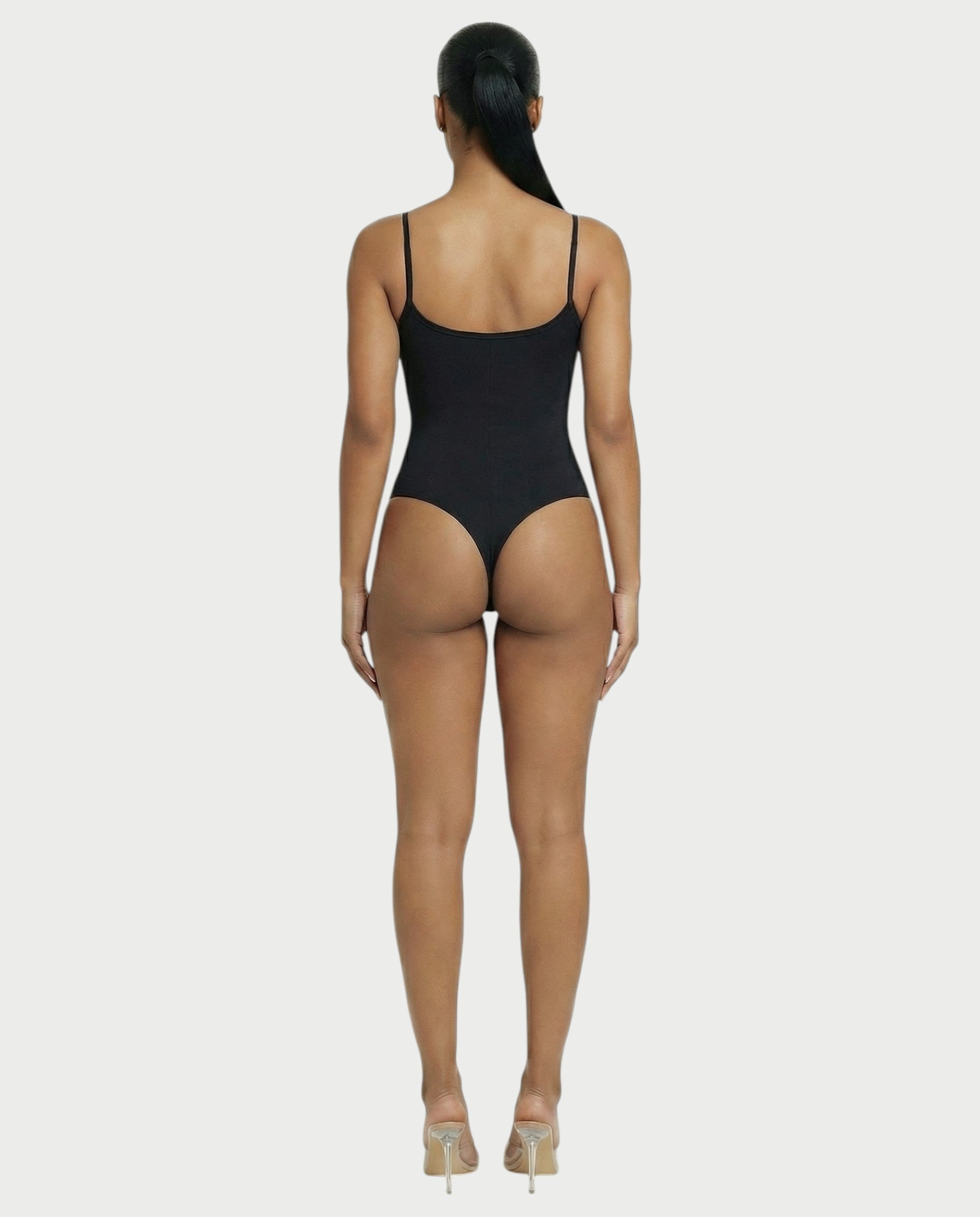 Scoop Neck Thong Bodysuit