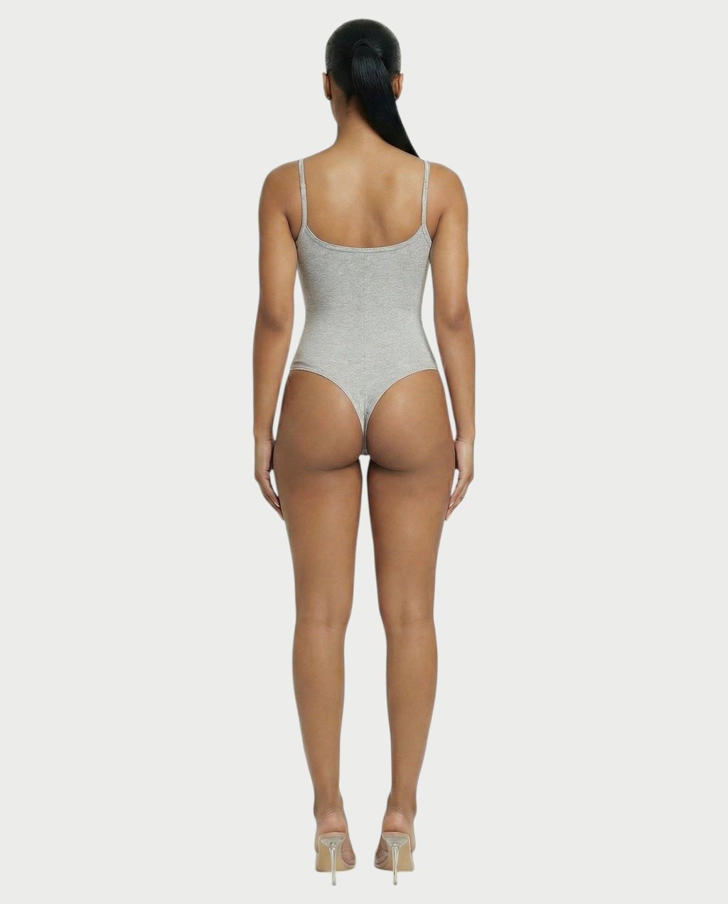 Scoop Neck Thong Bodysuit