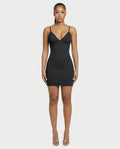 Seamed Bodycon Mini Dress