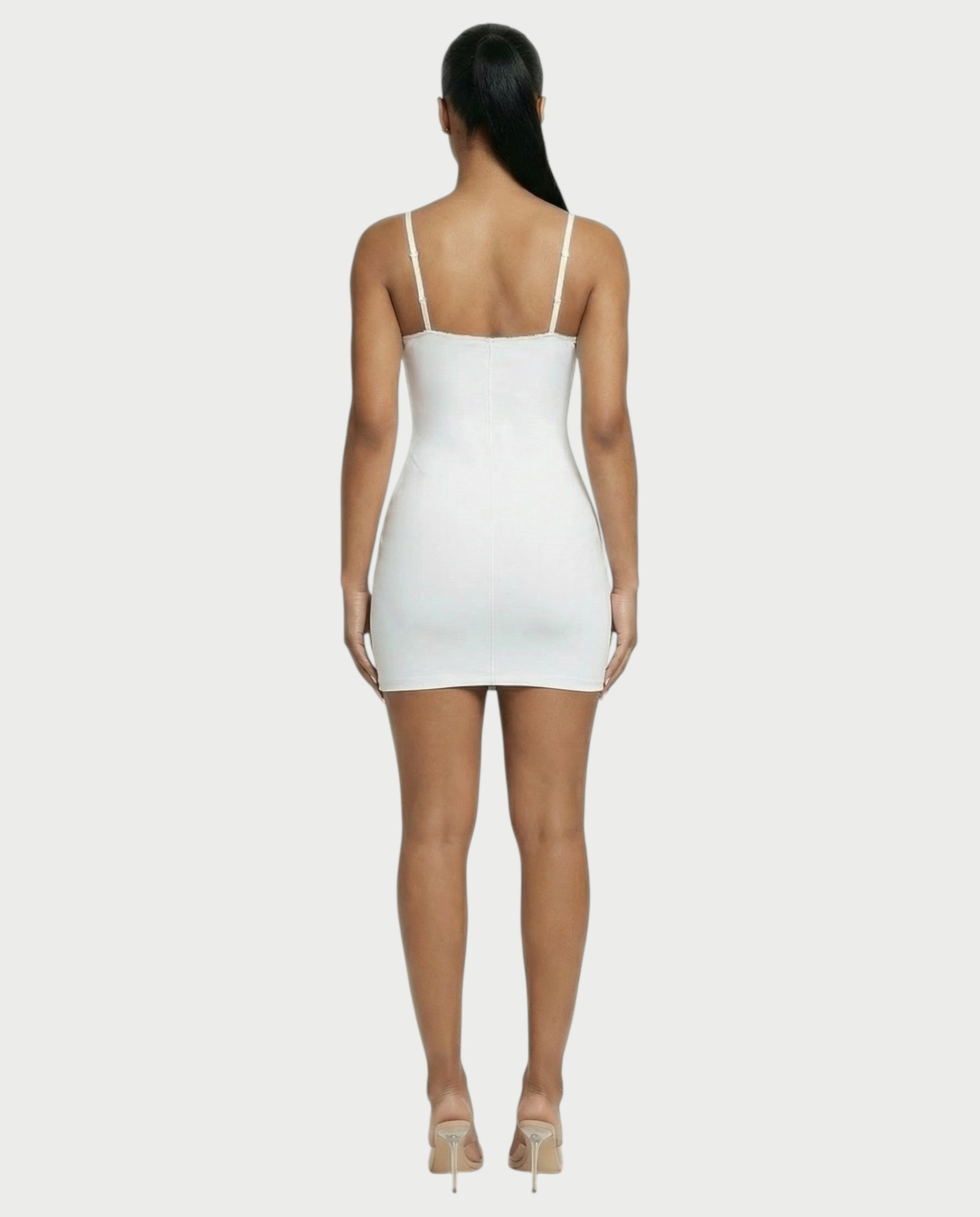 Seamed Bodycon Mini Dress