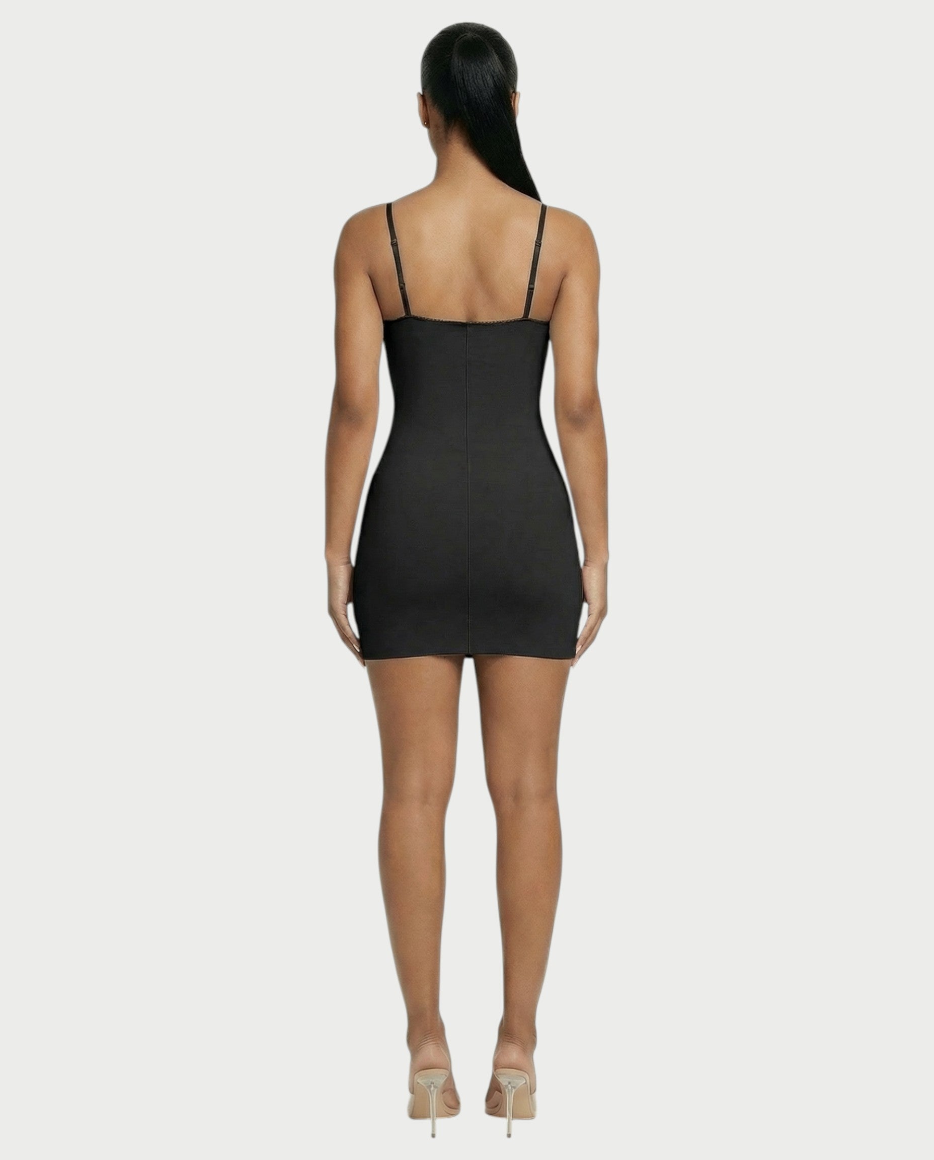 Seamed Bodycon Mini Dress