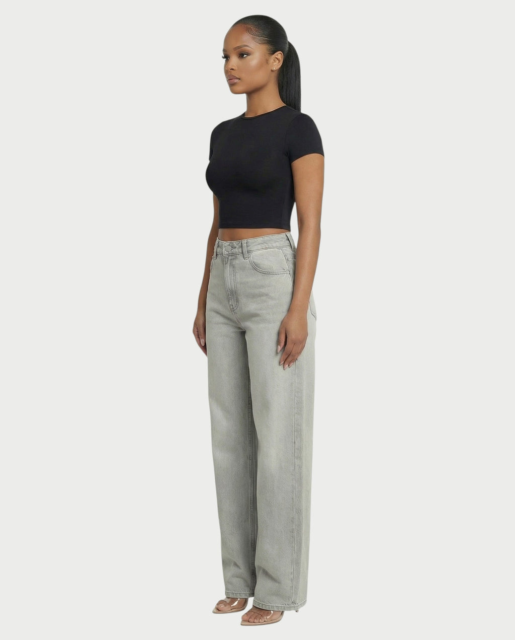 Baggy Fit Wide Leg Denim Pants