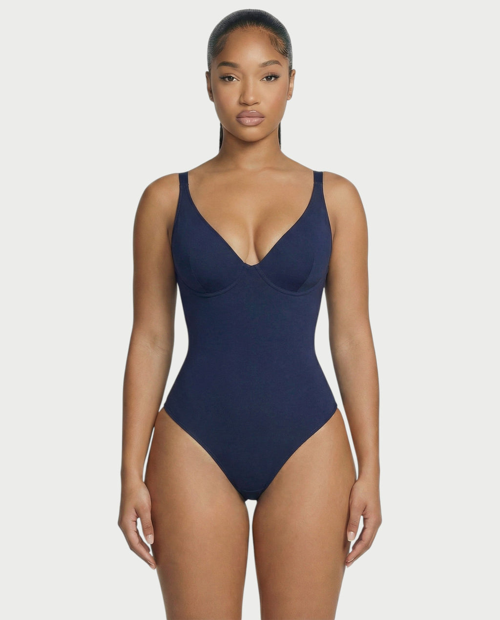 Deep-V Neck Shapewear Bodysuit