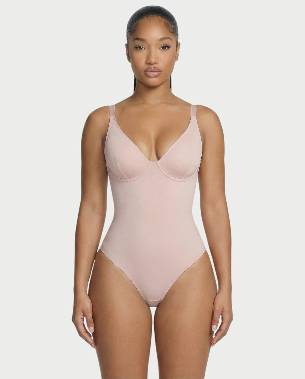 Deep-V Neck Shapewear Bodysuit