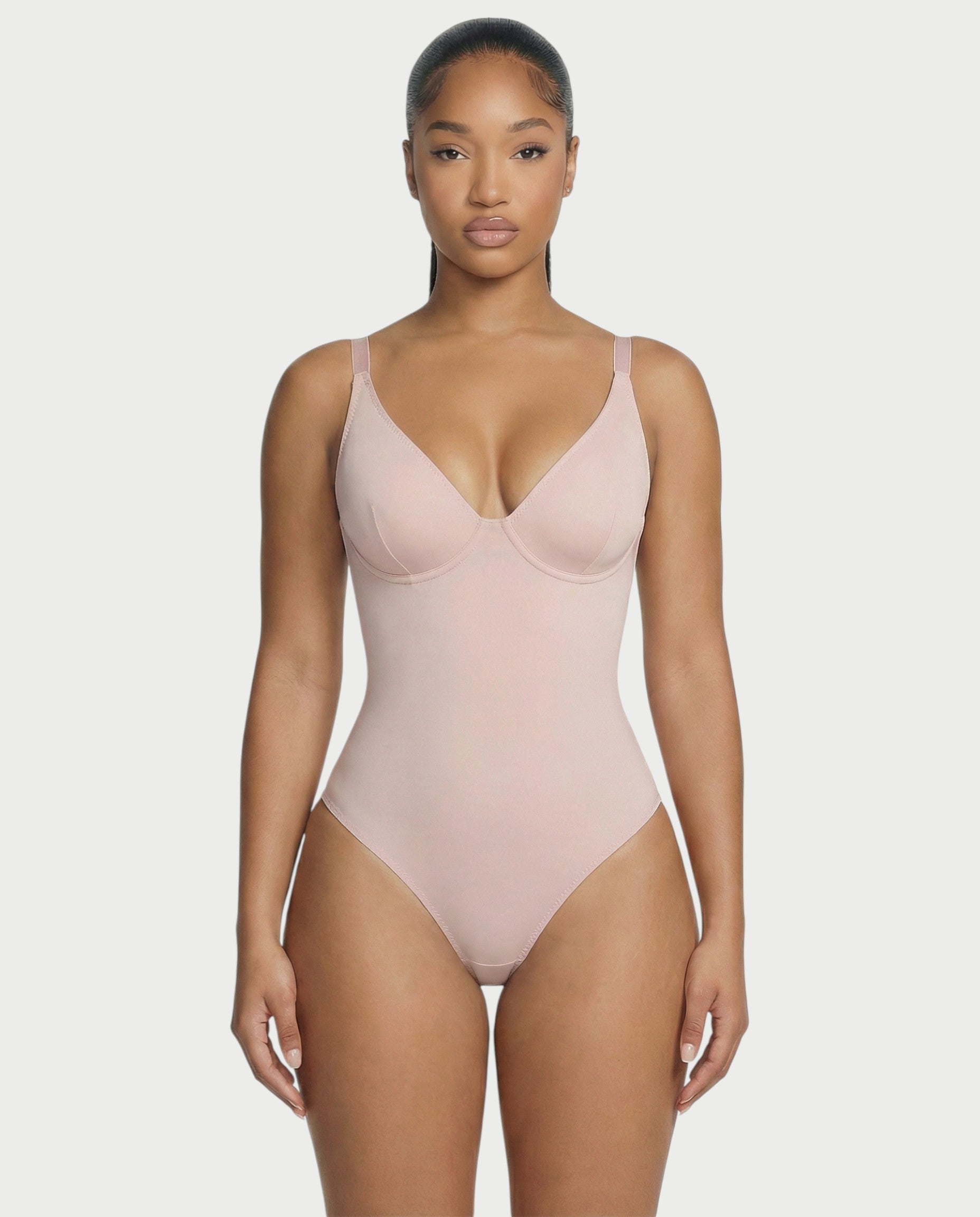 Deep-V Neck Shapewear Bodysuit