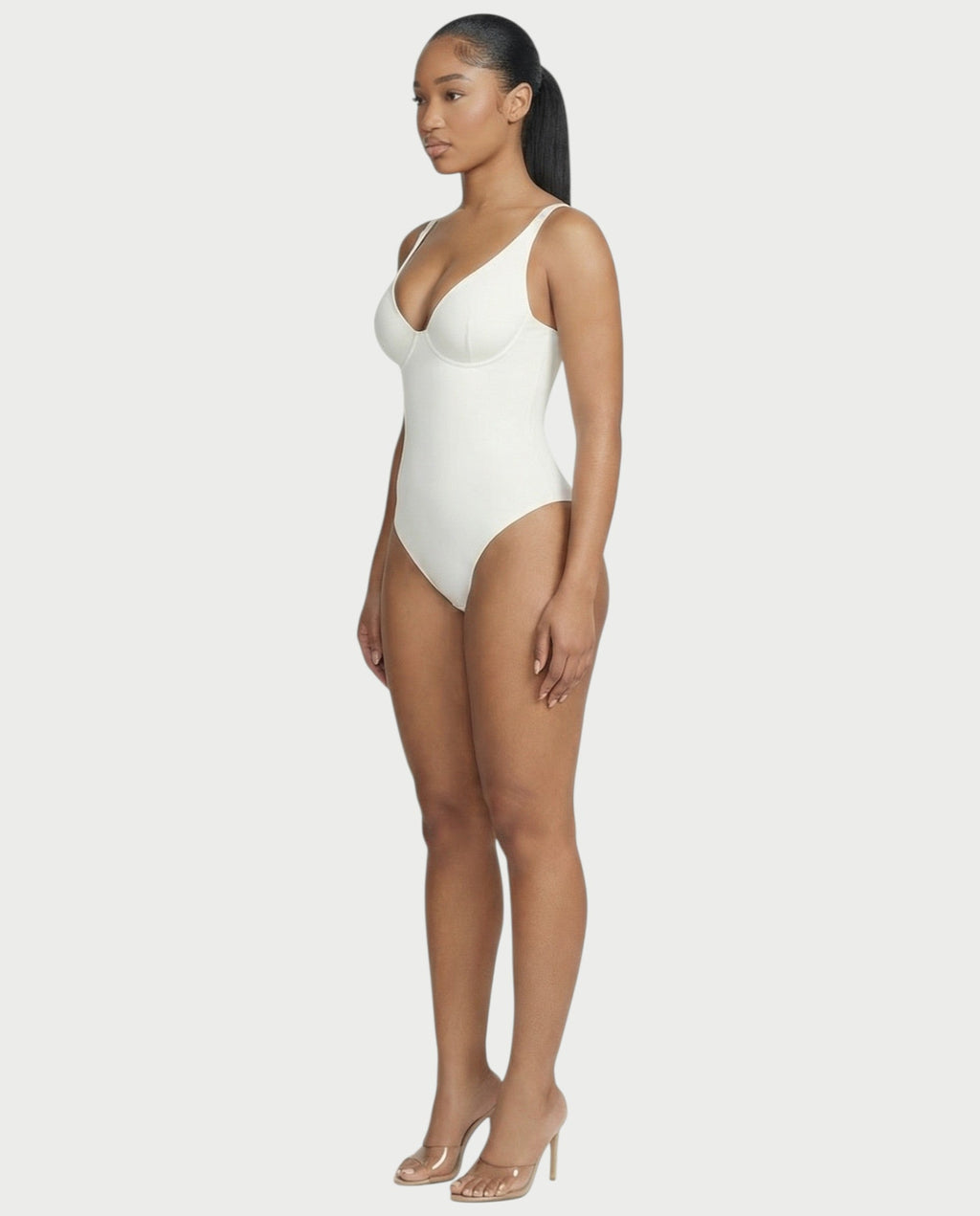Deep-V Neck Shapewear Bodysuit