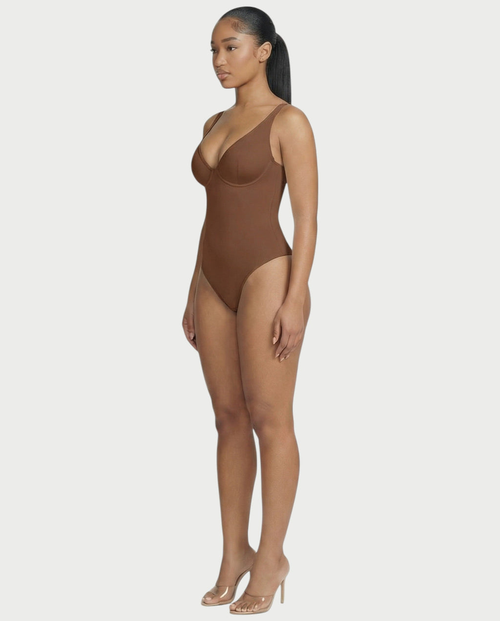 Deep-V Neck Shapewear Bodysuit