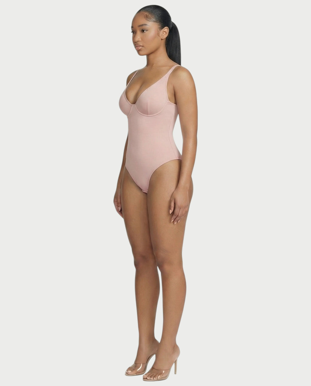 Deep-V Neck Shapewear Bodysuit
