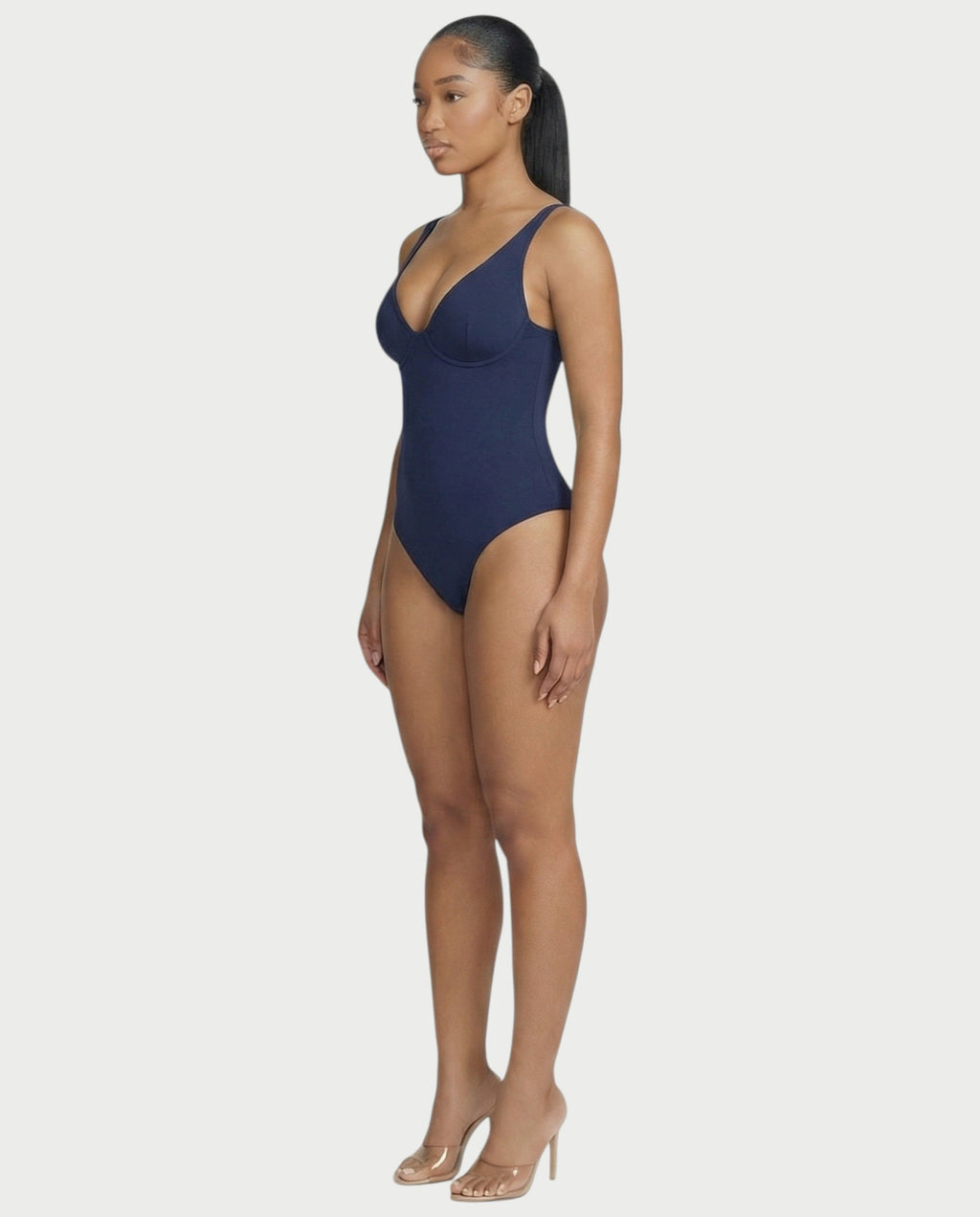 Deep-V Neck Shapewear Bodysuit
