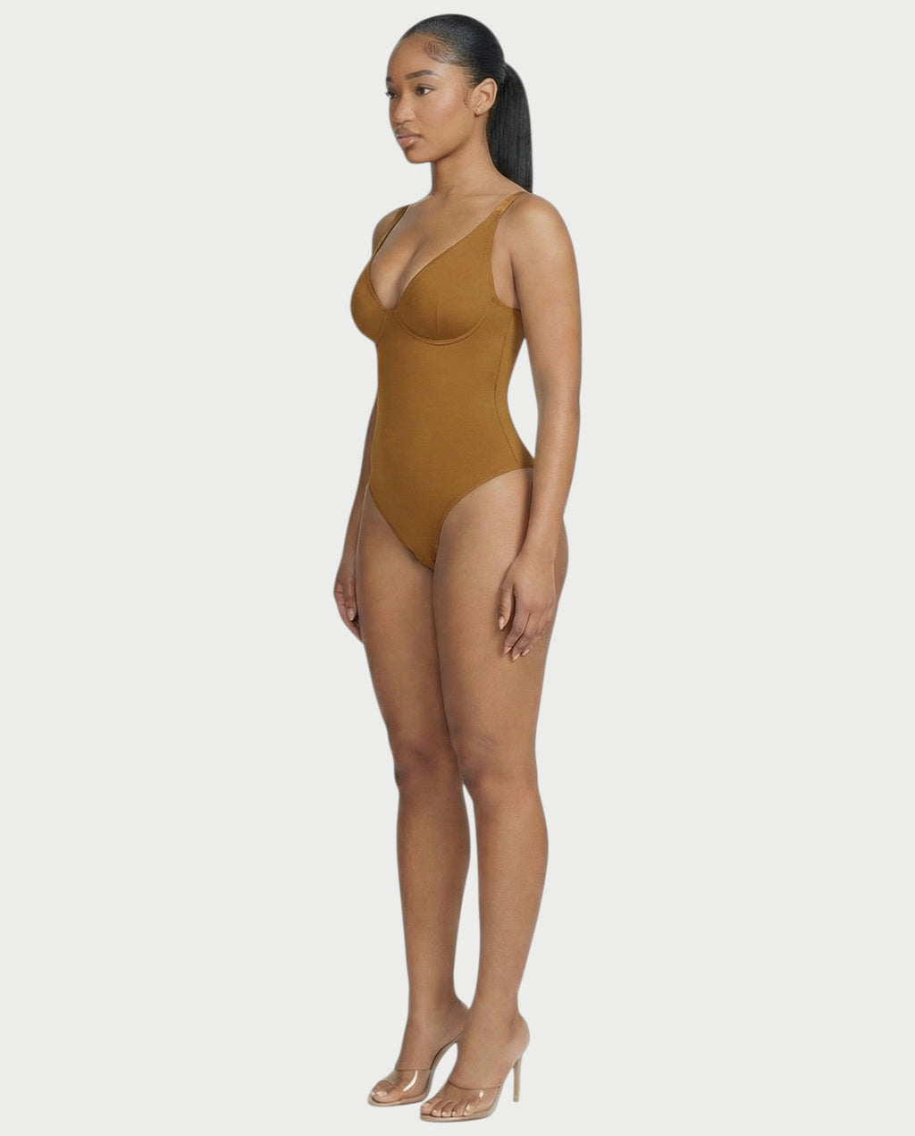Deep-V Neck Shapewear Bodysuit