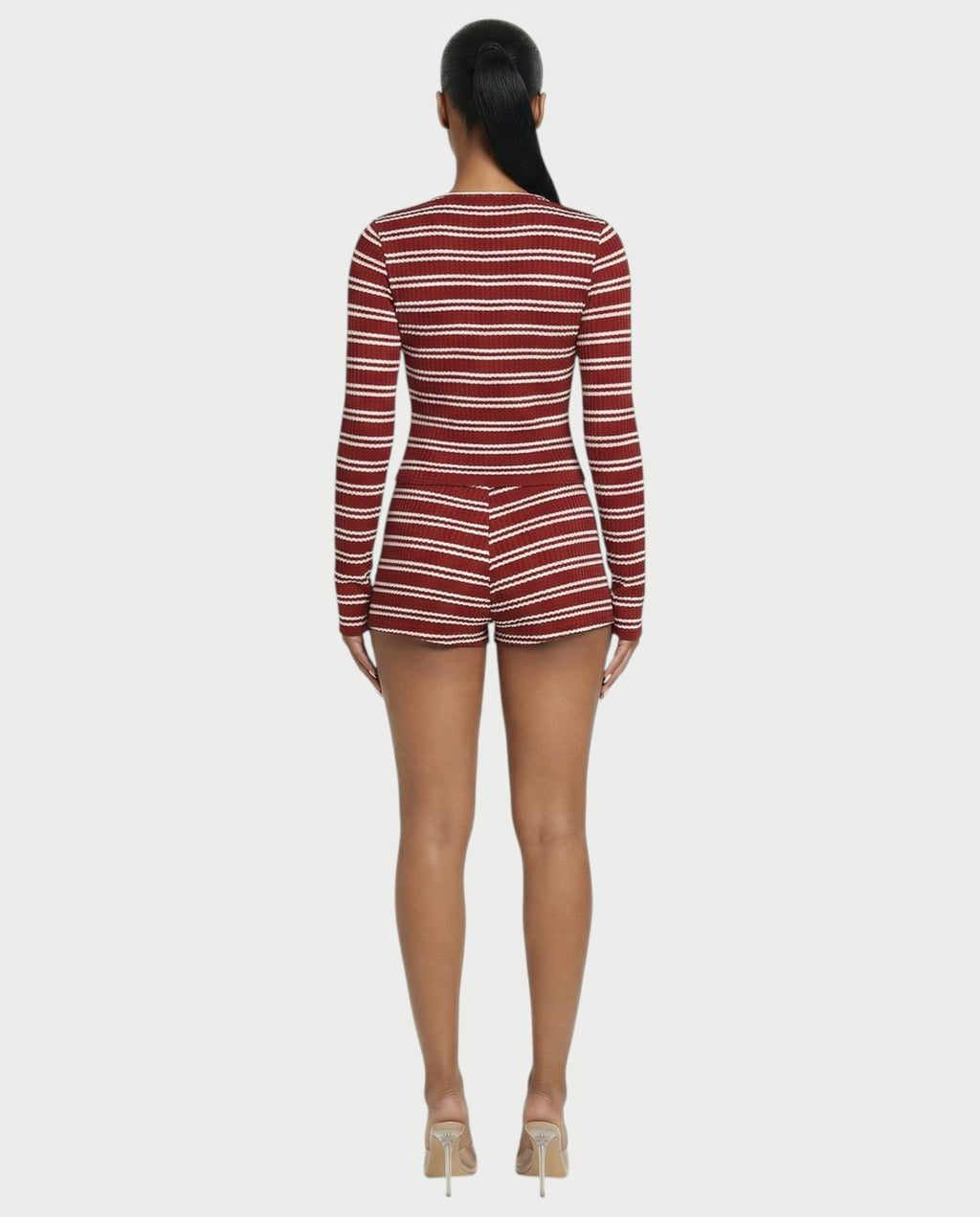 WAVERLY Stripe Waffle-Knit Set