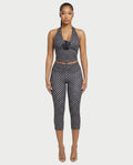 ZEYA Polka Dot Halter Top & Capri Legging Set