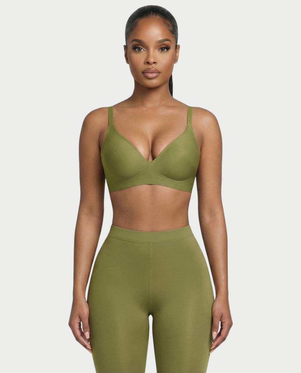 AKIANA Seamless Deep-V Jelly Bra