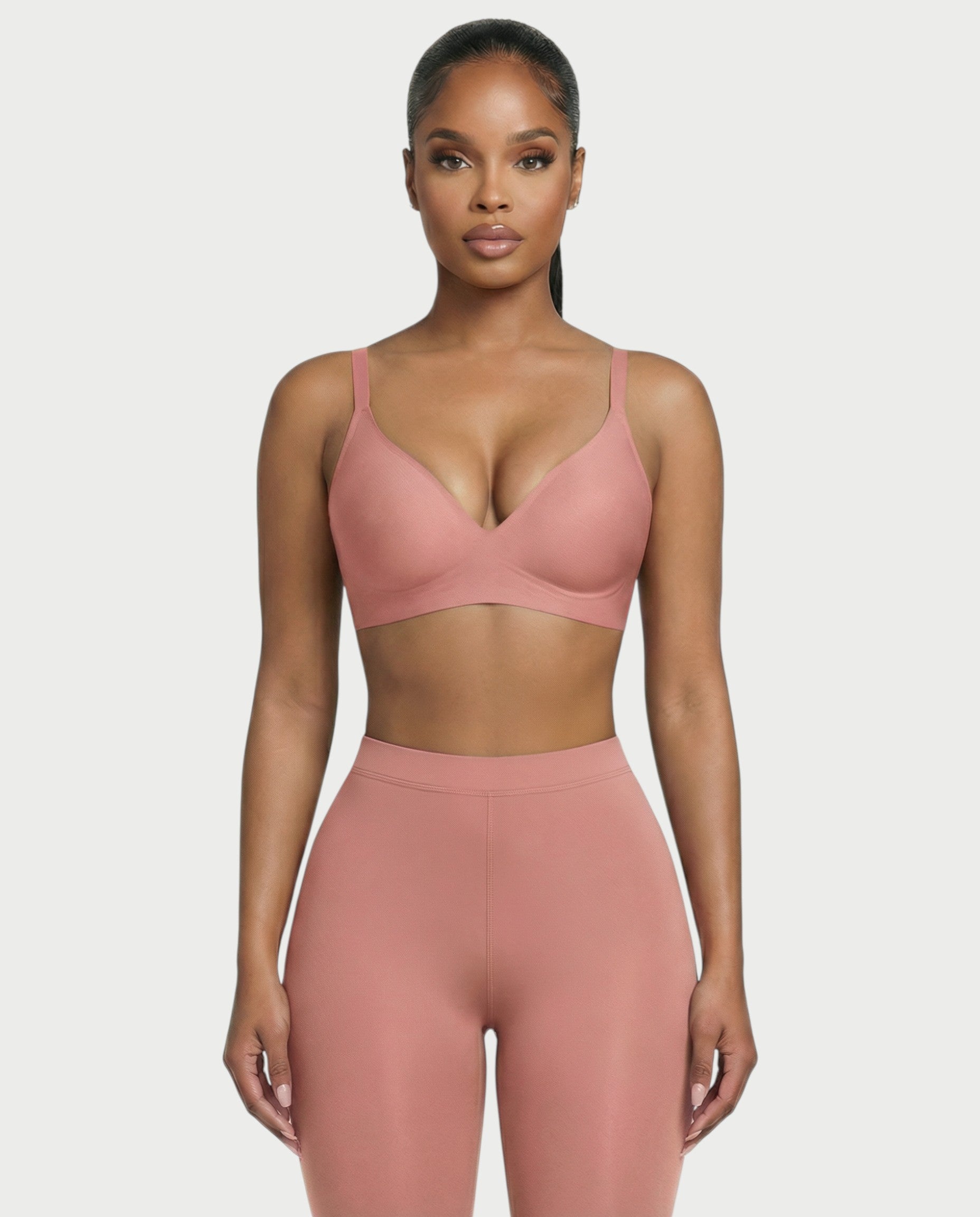 AKIANA Seamless Deep-V Jelly Bra