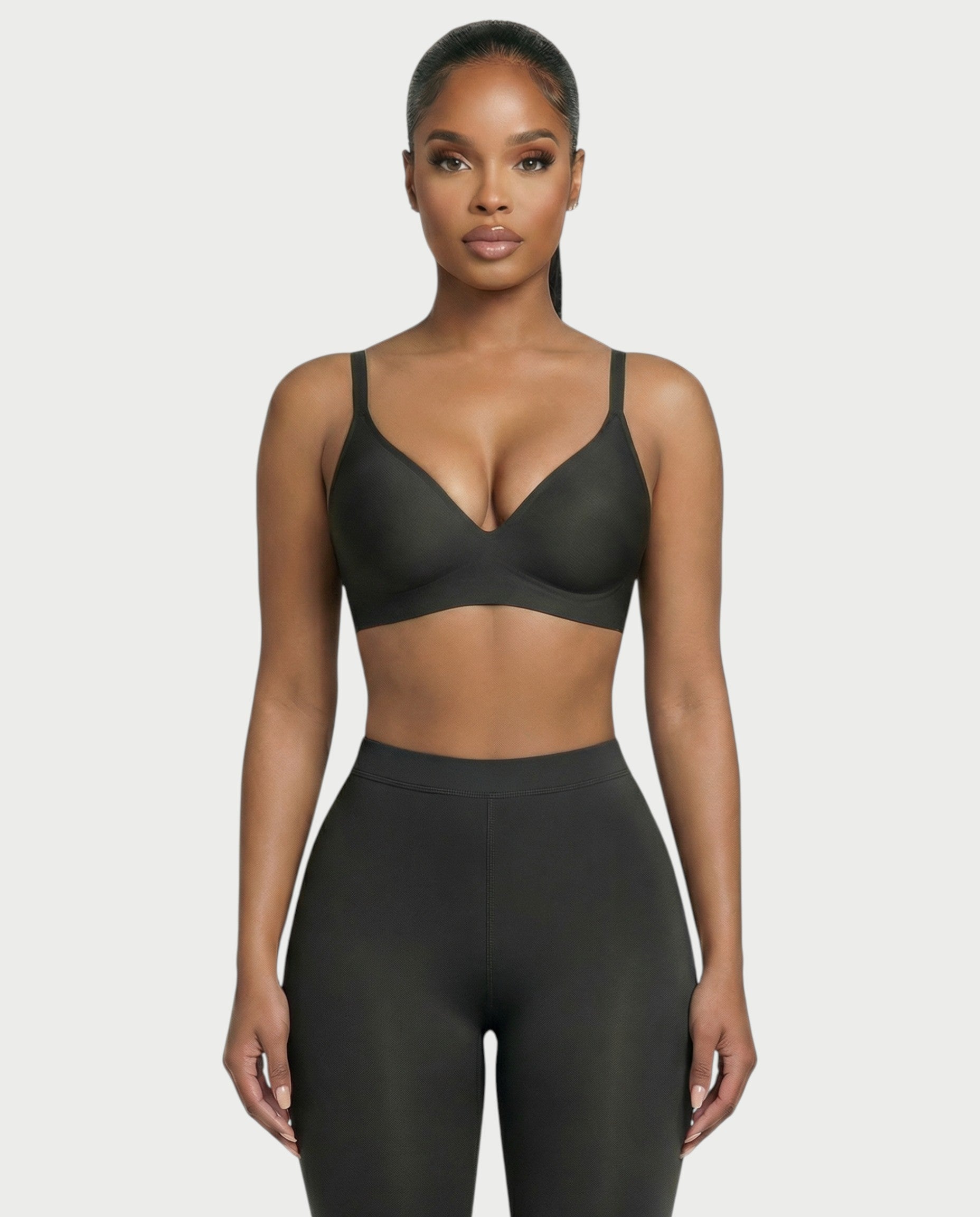 AKIANA Seamless Deep-V Jelly Bra