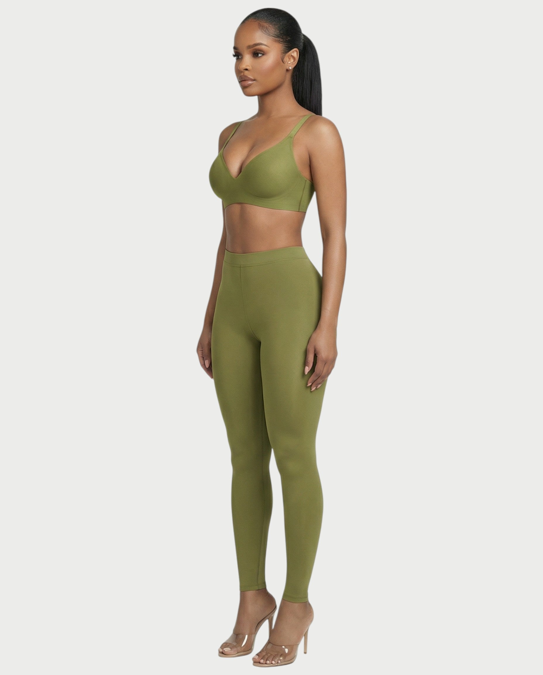 AKIANA Seamless Deep-V Jelly Bra
