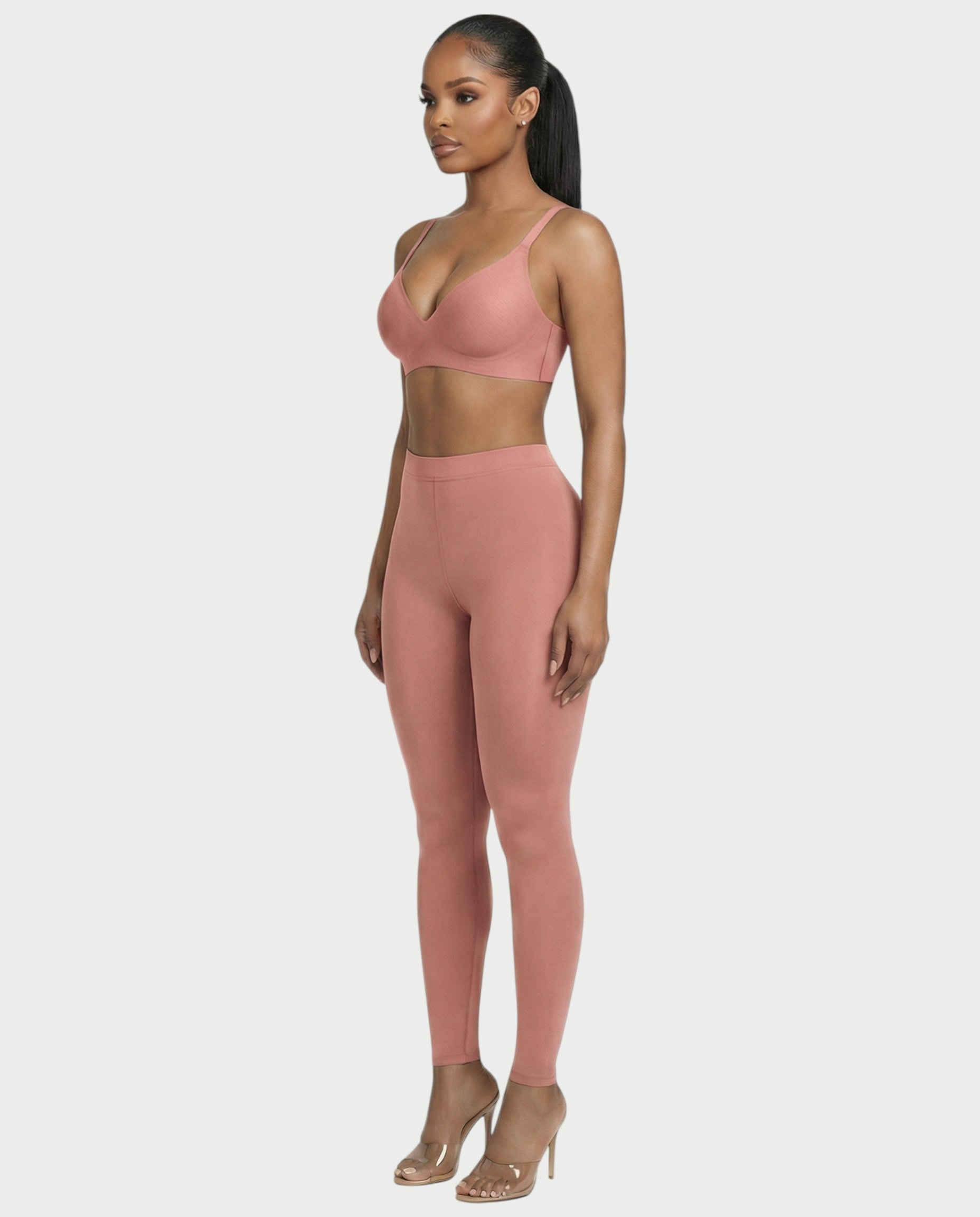 AKIANA Seamless Deep-V Jelly Bra
