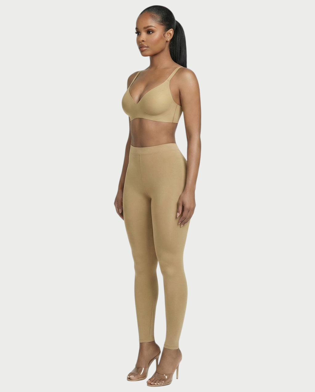 AKIANA Seamless Deep-V Jelly Bra