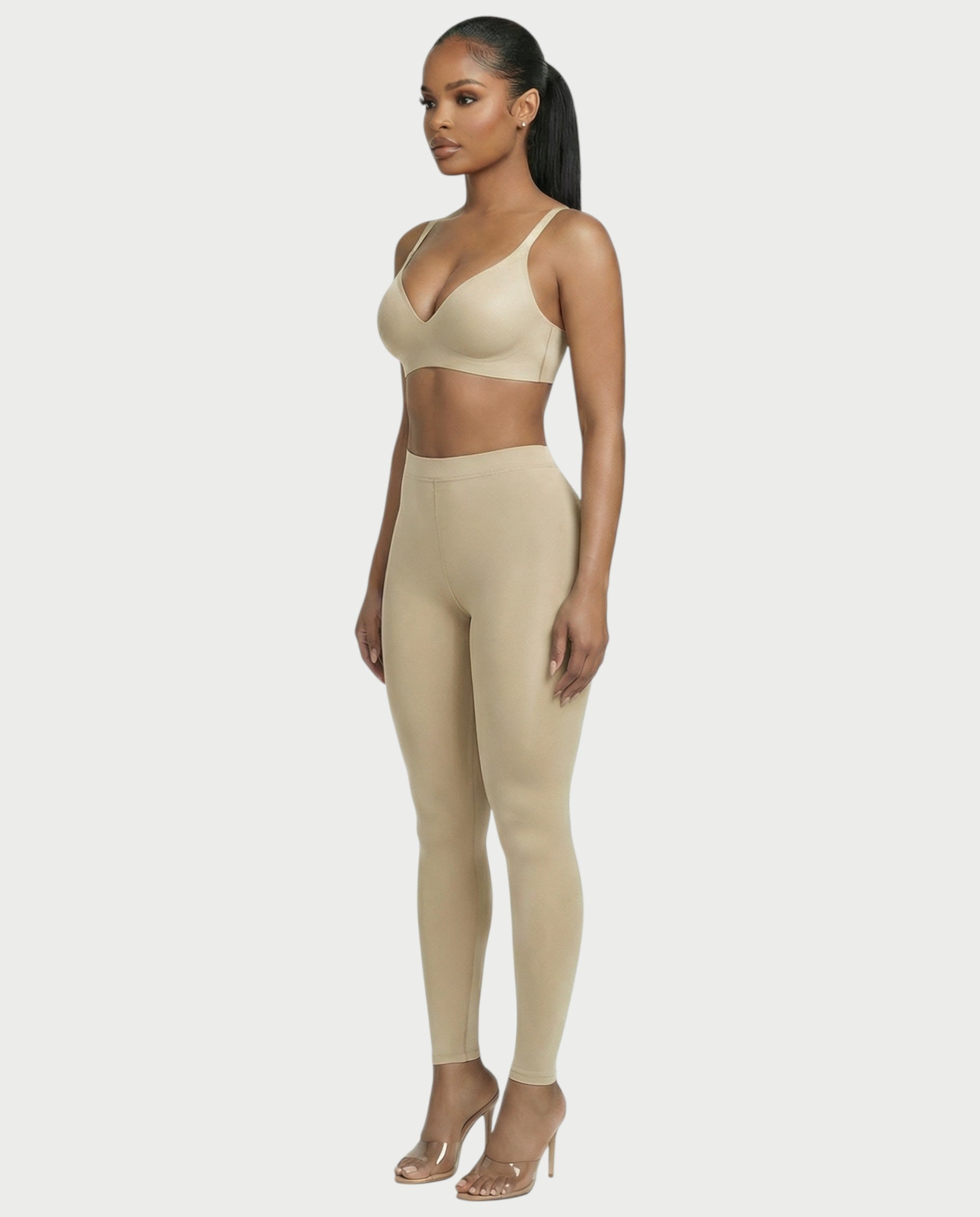 AKIANA Seamless Deep-V Jelly Bra