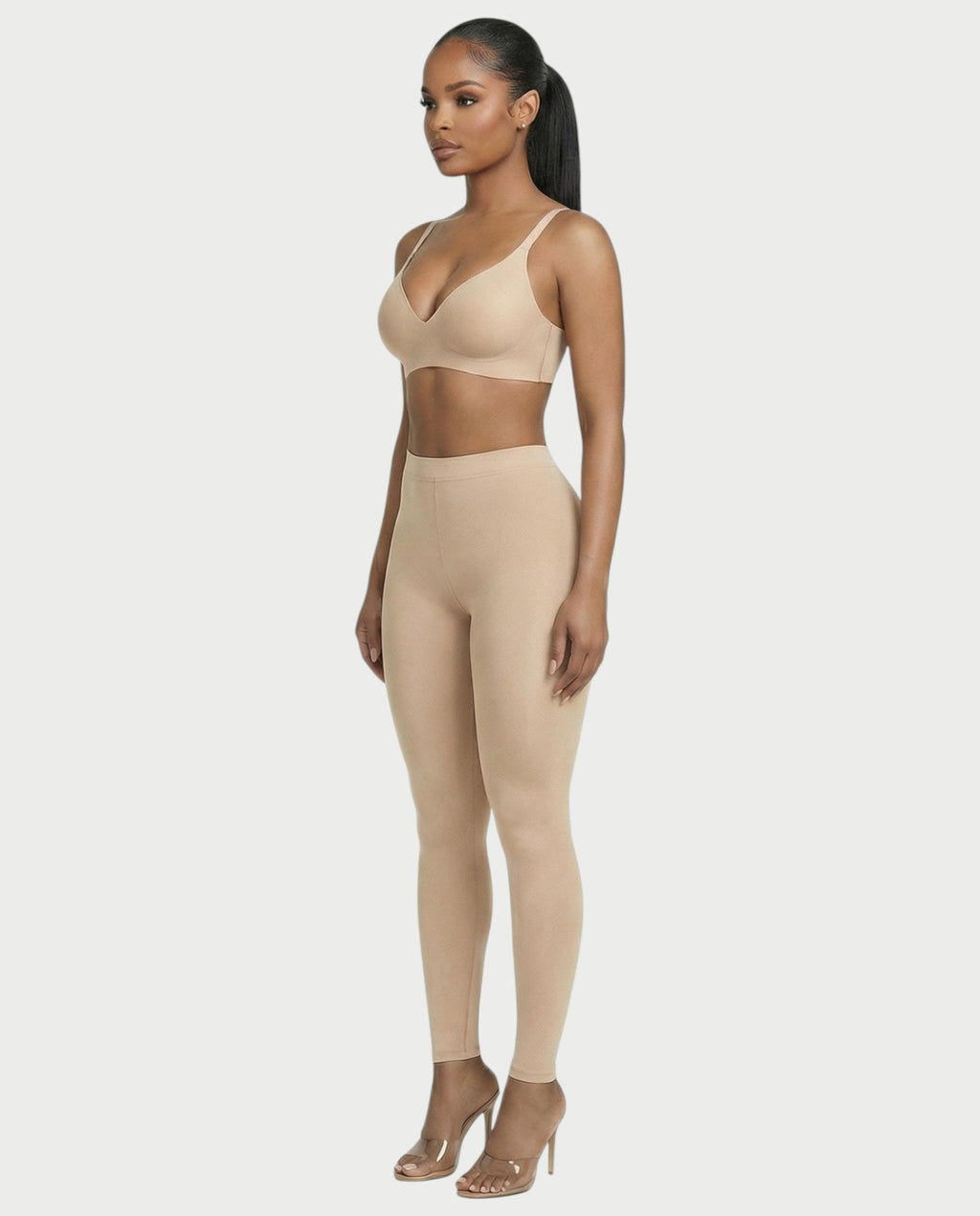 AKIANA Seamless Deep-V Jelly Bra