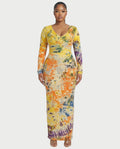 NERIS Long Sleeve Bodycon Maxi Dress