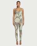 RUNEA Abstract Swirl Print Jumpsuit