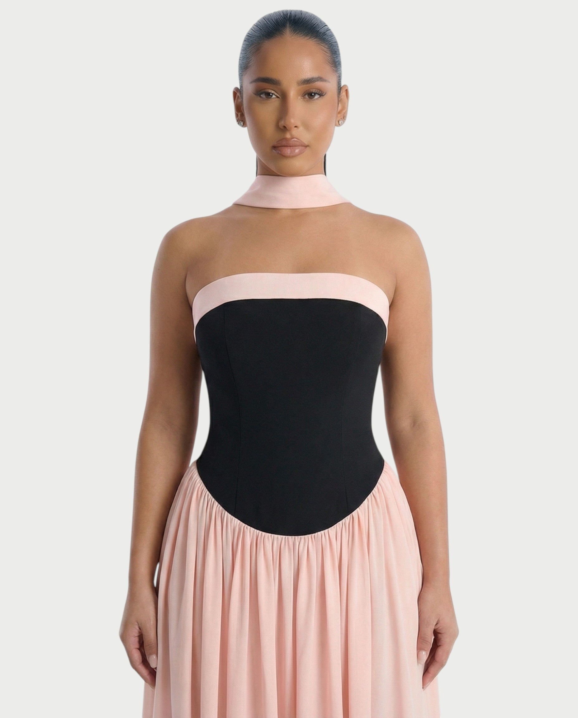 MARLIN Pleated Maxi Dress