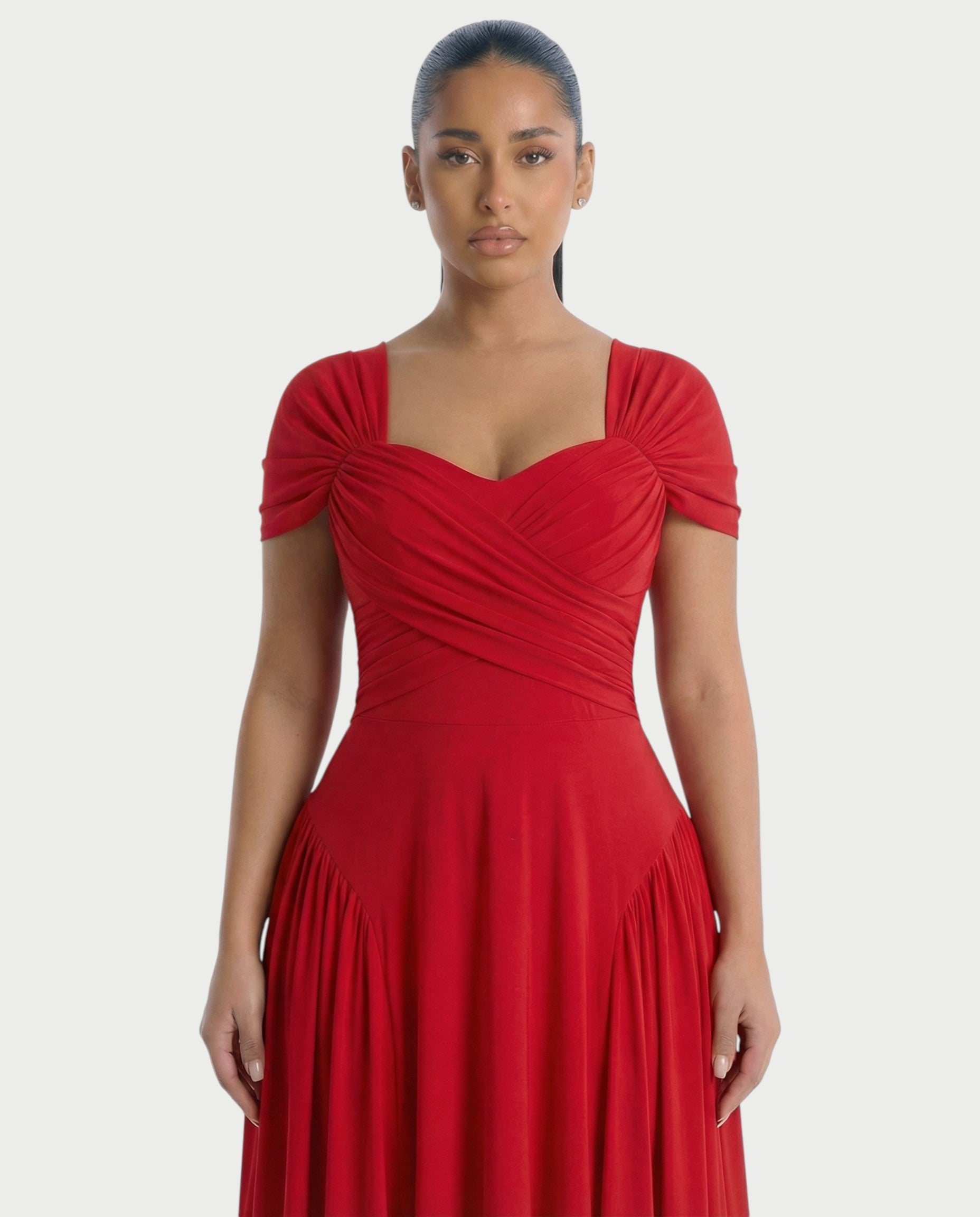 AVIRA Square Neck Maxi dress