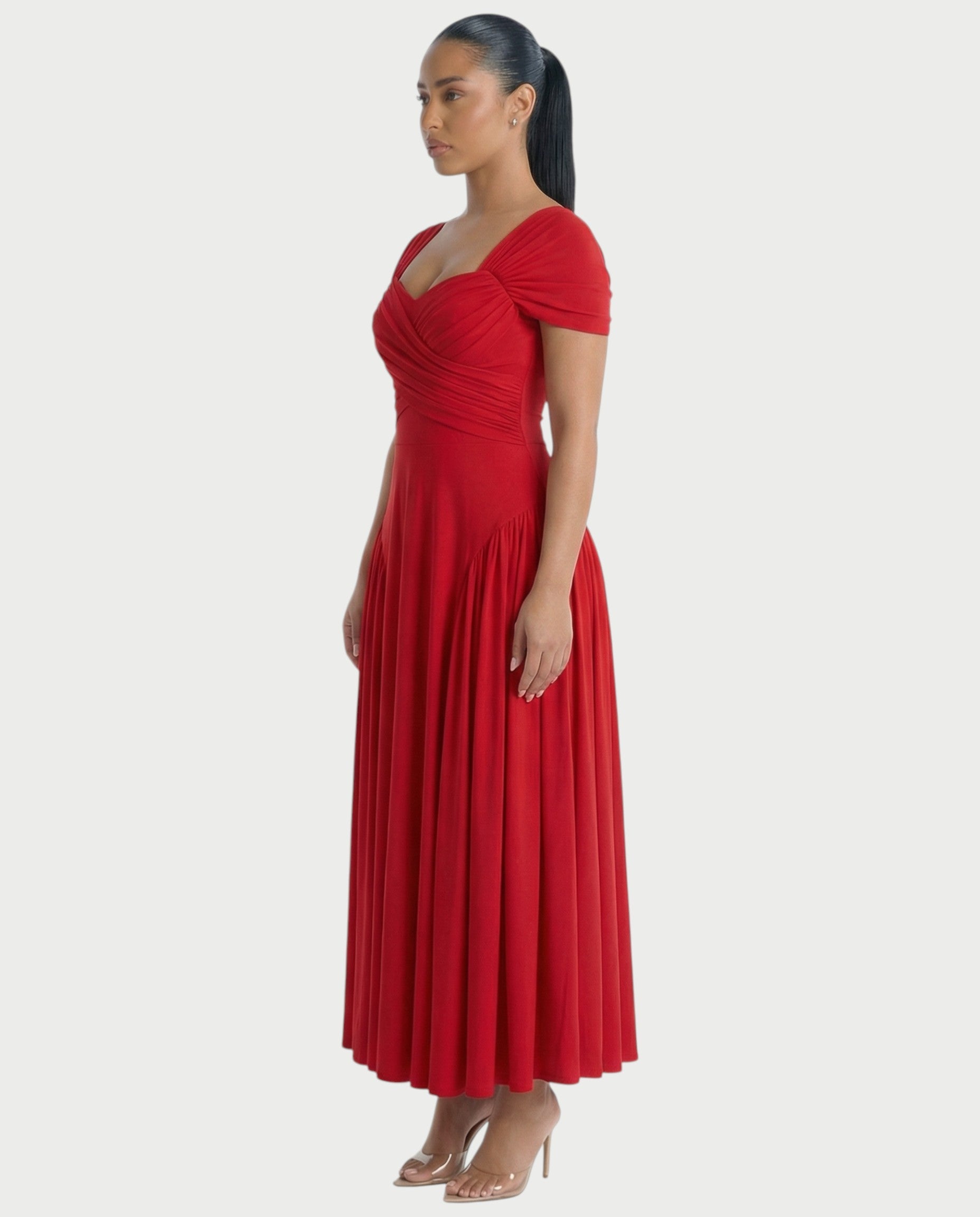AVIRA Square Neck Maxi dress