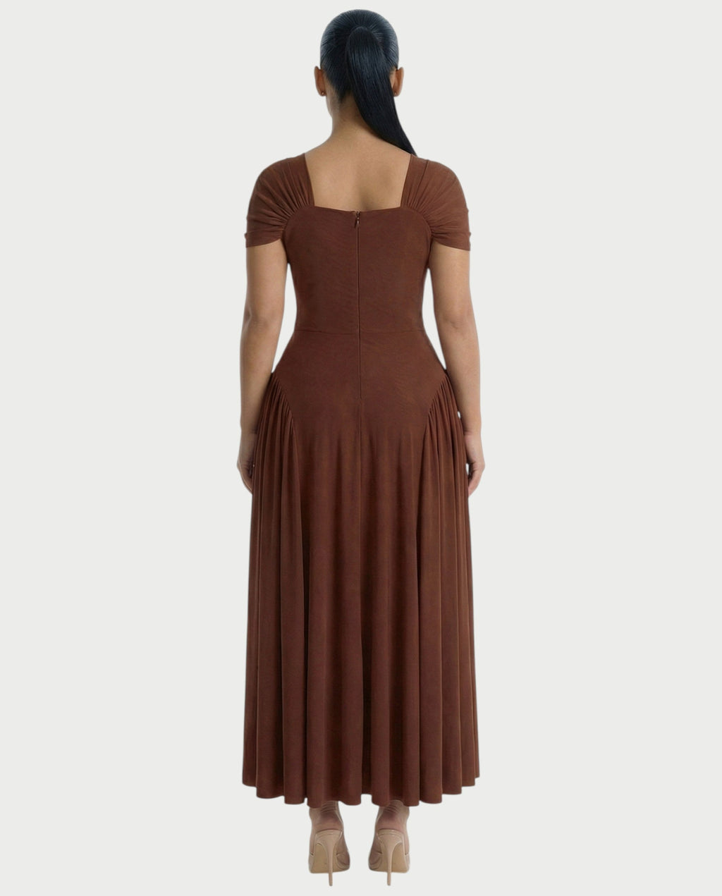 AVIRA Square Neck Maxi dress