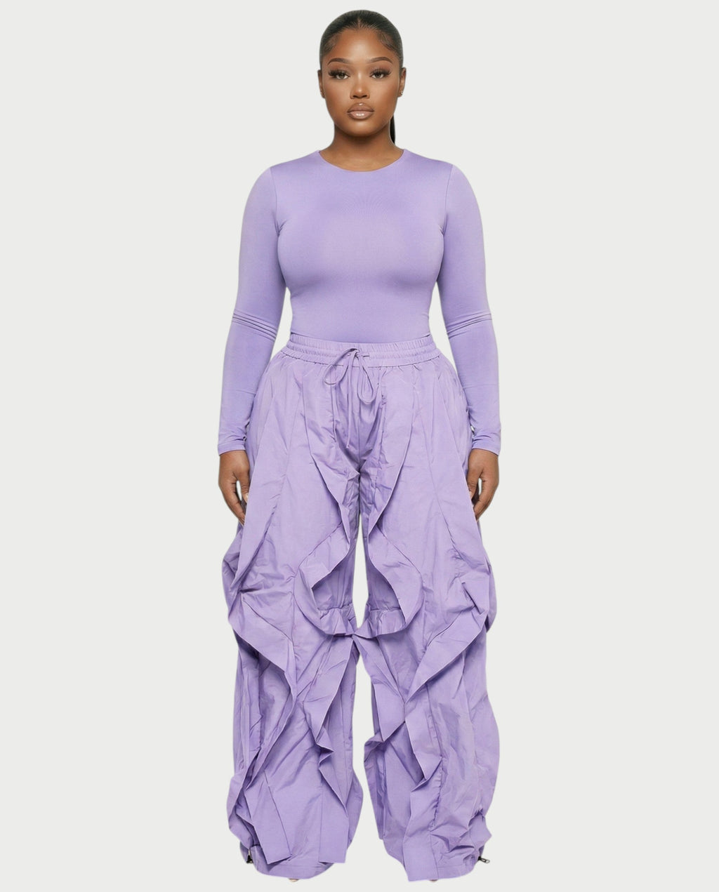 SILVA Sculpting Top & Wide-Leg Cargo Pants Set