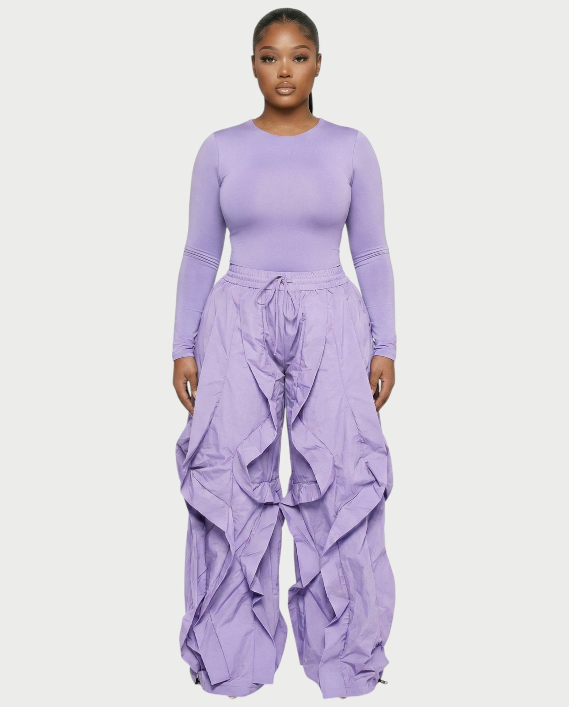 SILVA Sculpting Top & Wide-Leg Cargo Pants Set