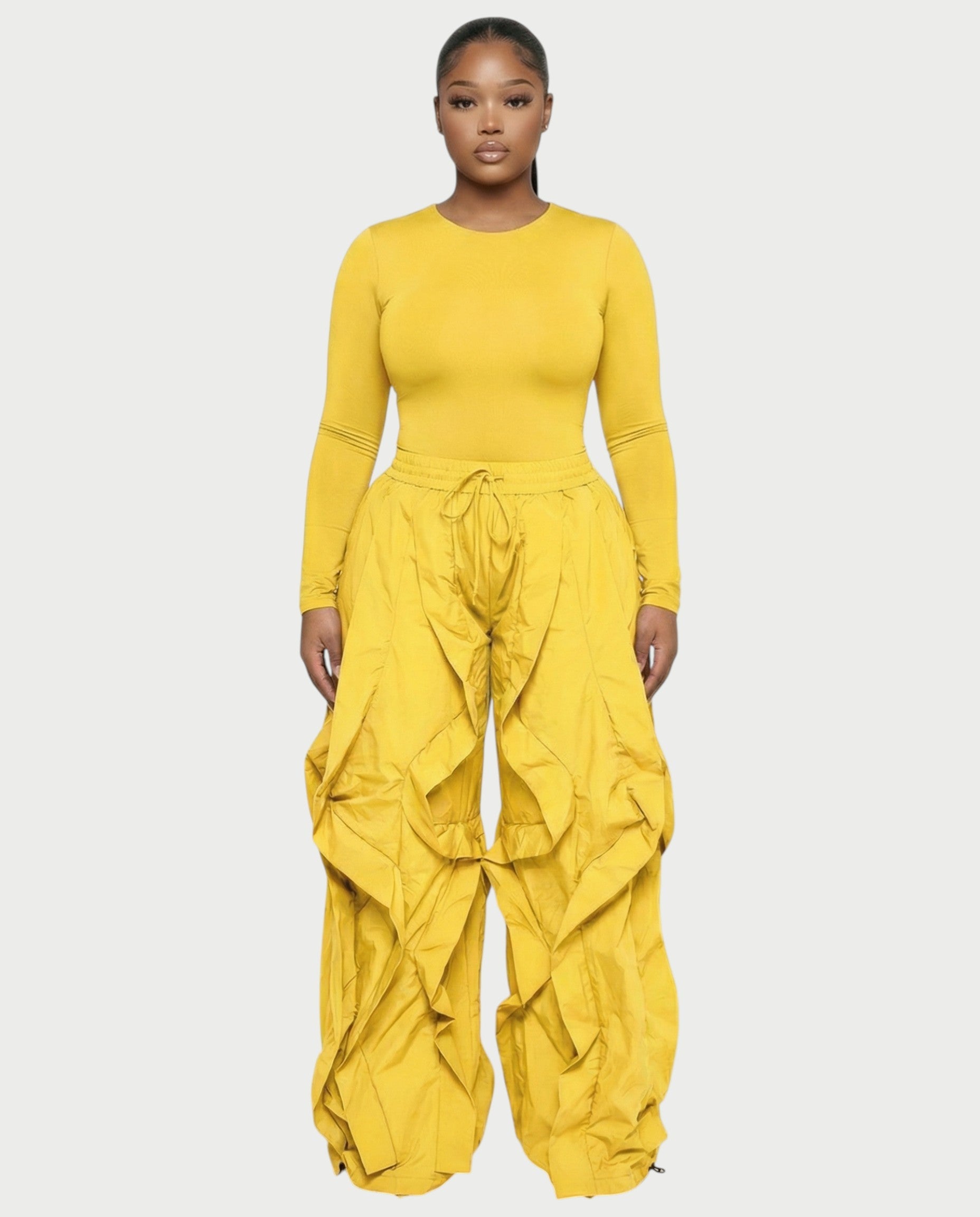 SILVA Sculpting Top & Wide-Leg Cargo Pants Set
