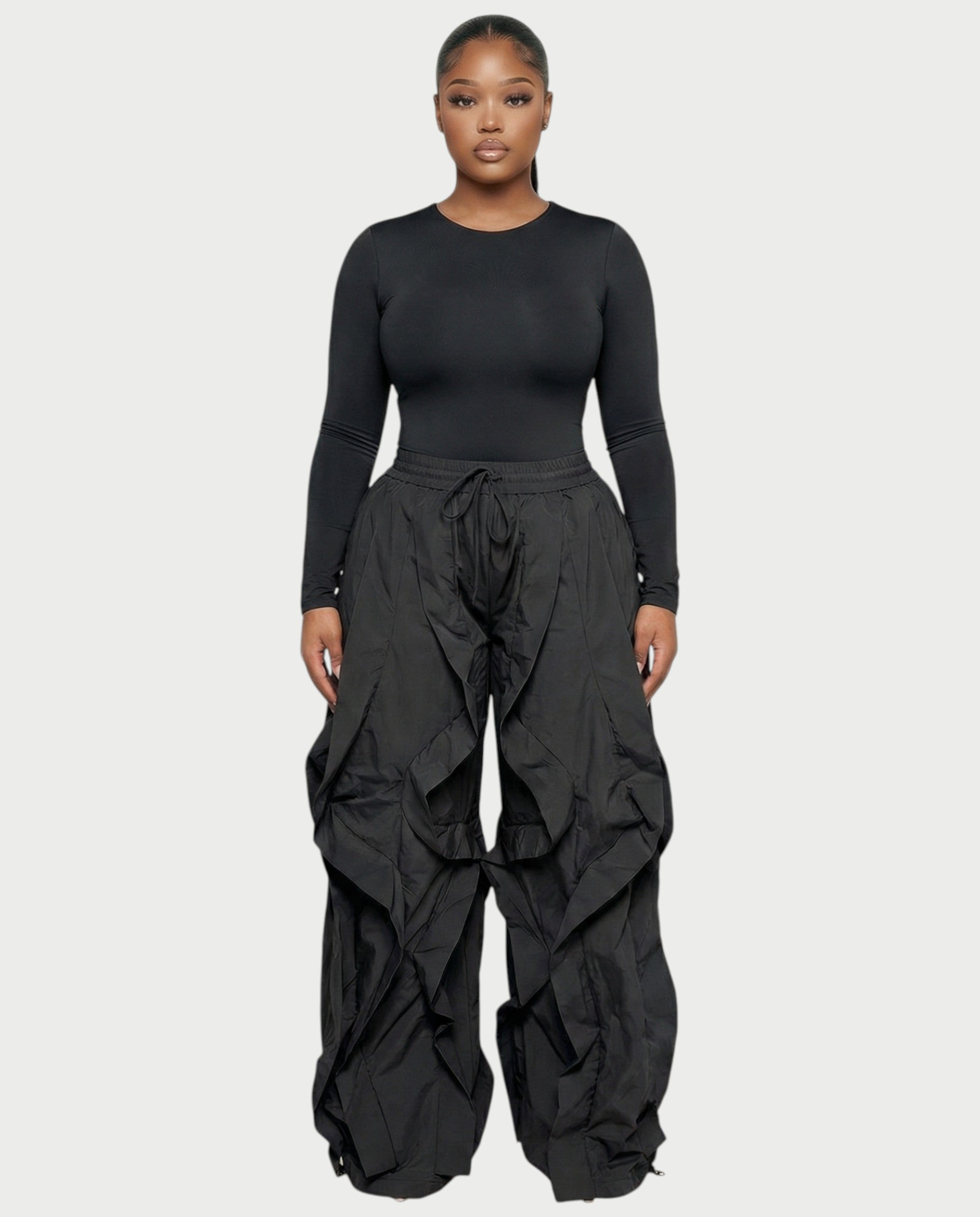 SILVA Sculpting Top & Wide-Leg Cargo Pants Set