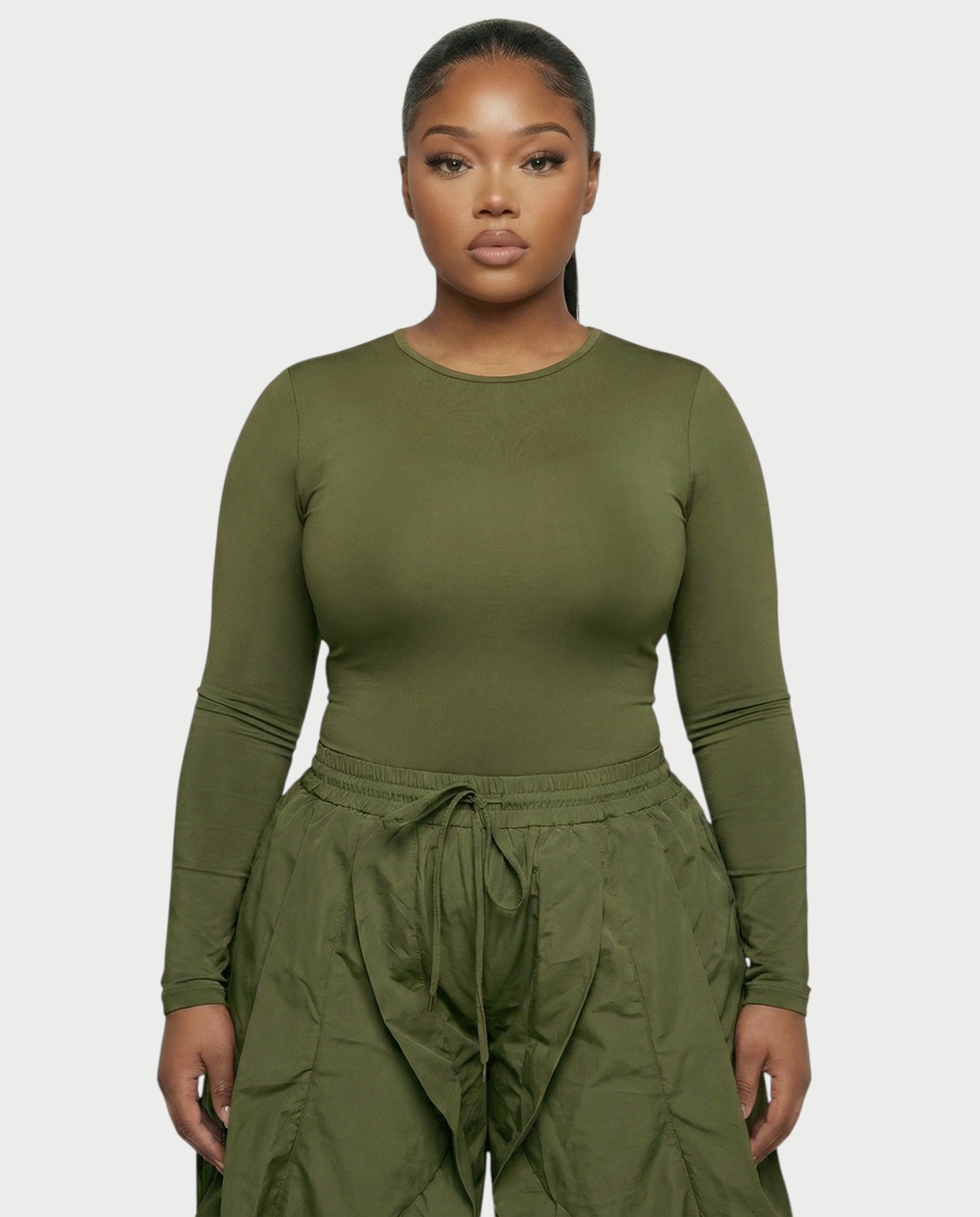 SILVA Sculpting Top & Wide-Leg Cargo Pants Set