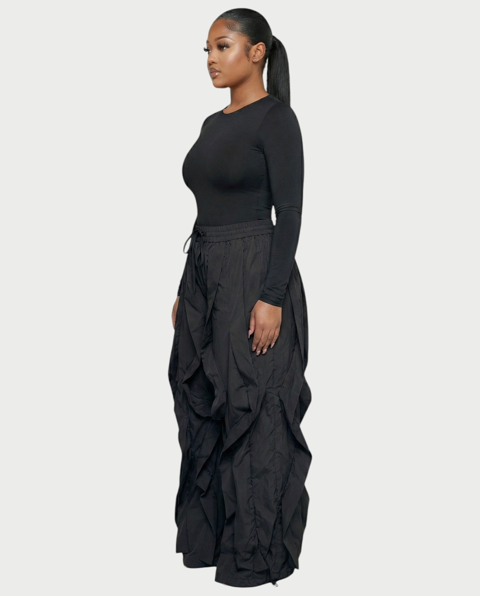 SILVA Sculpting Top & Wide-Leg Cargo Pants Set