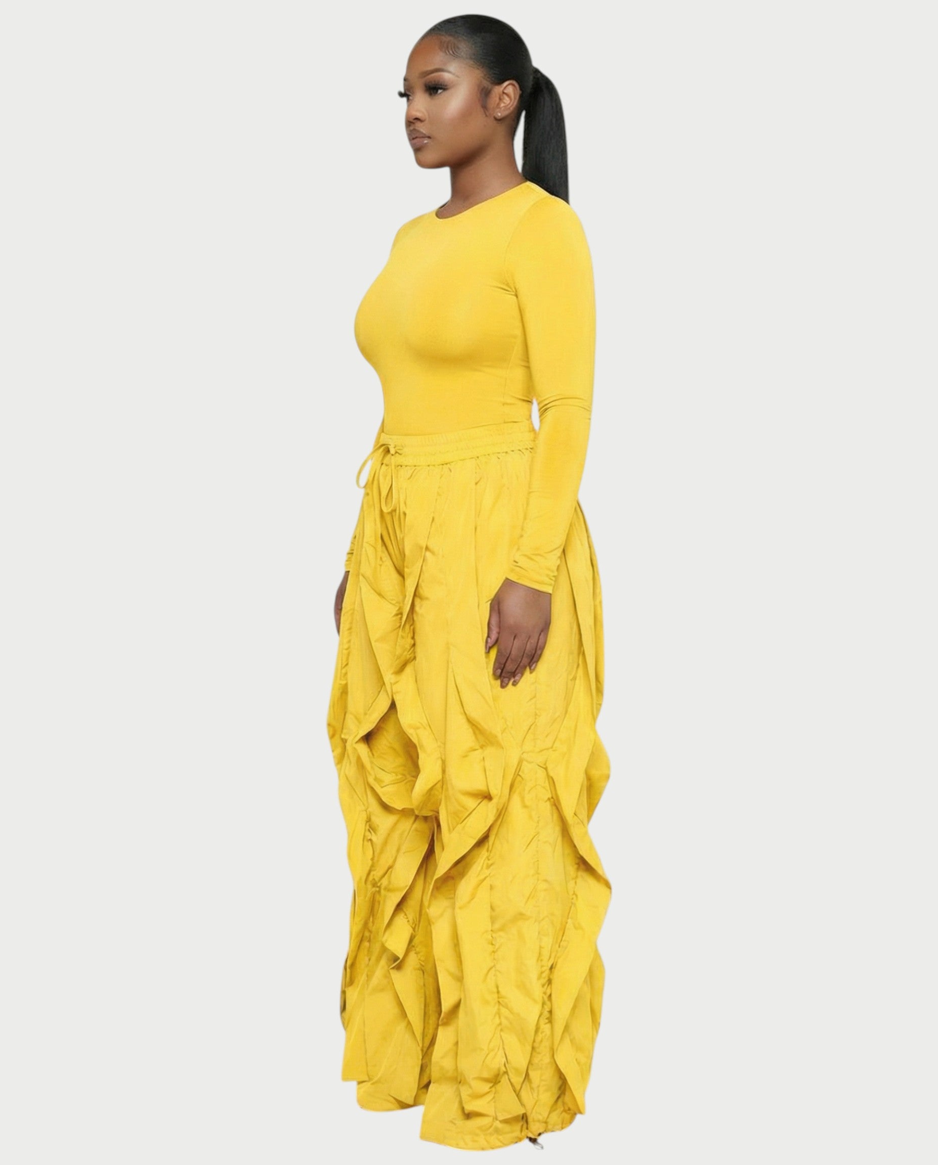 SILVA Sculpting Top & Wide-Leg Cargo Pants Set