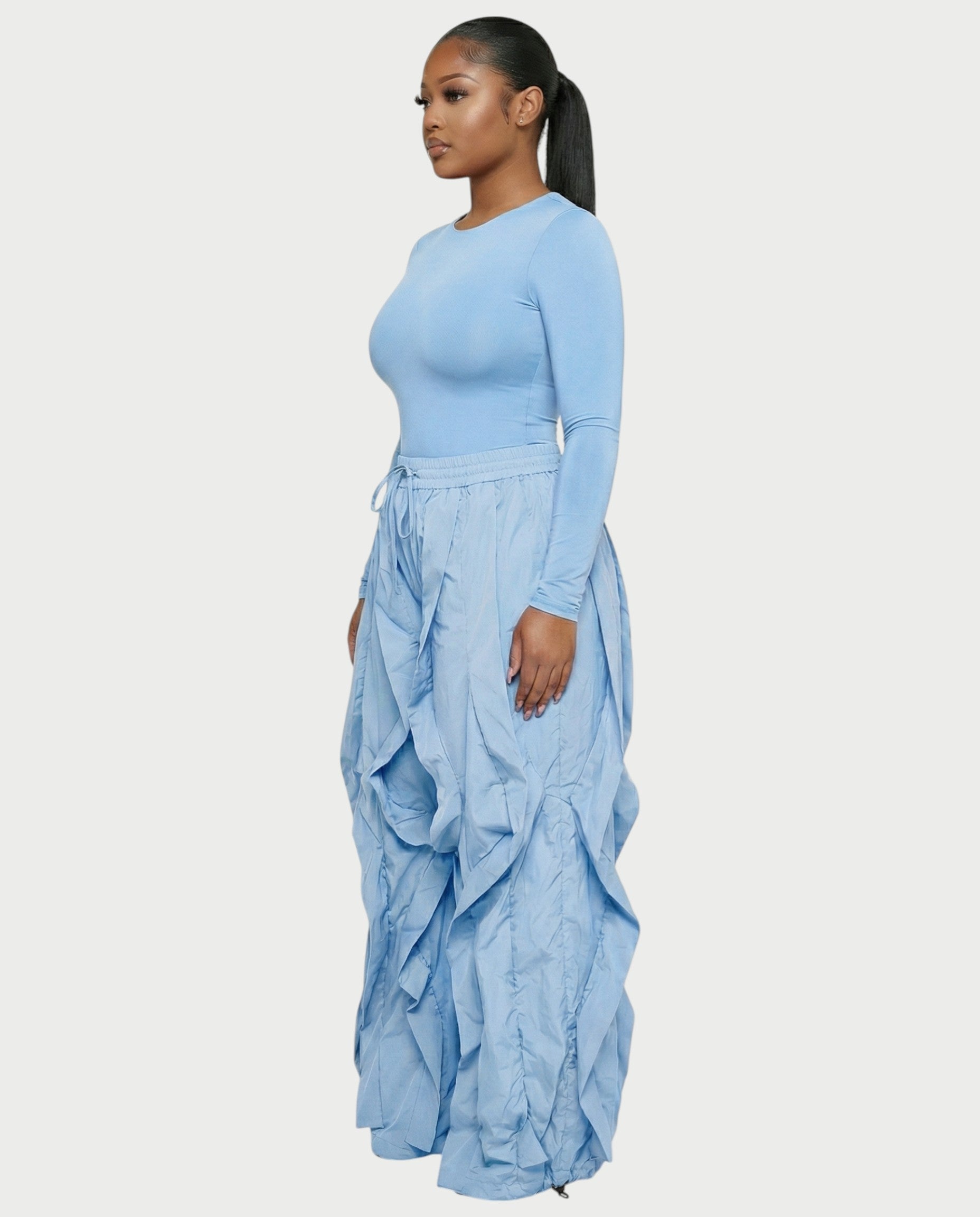 SILVA Sculpting Top & Wide-Leg Cargo Pants Set